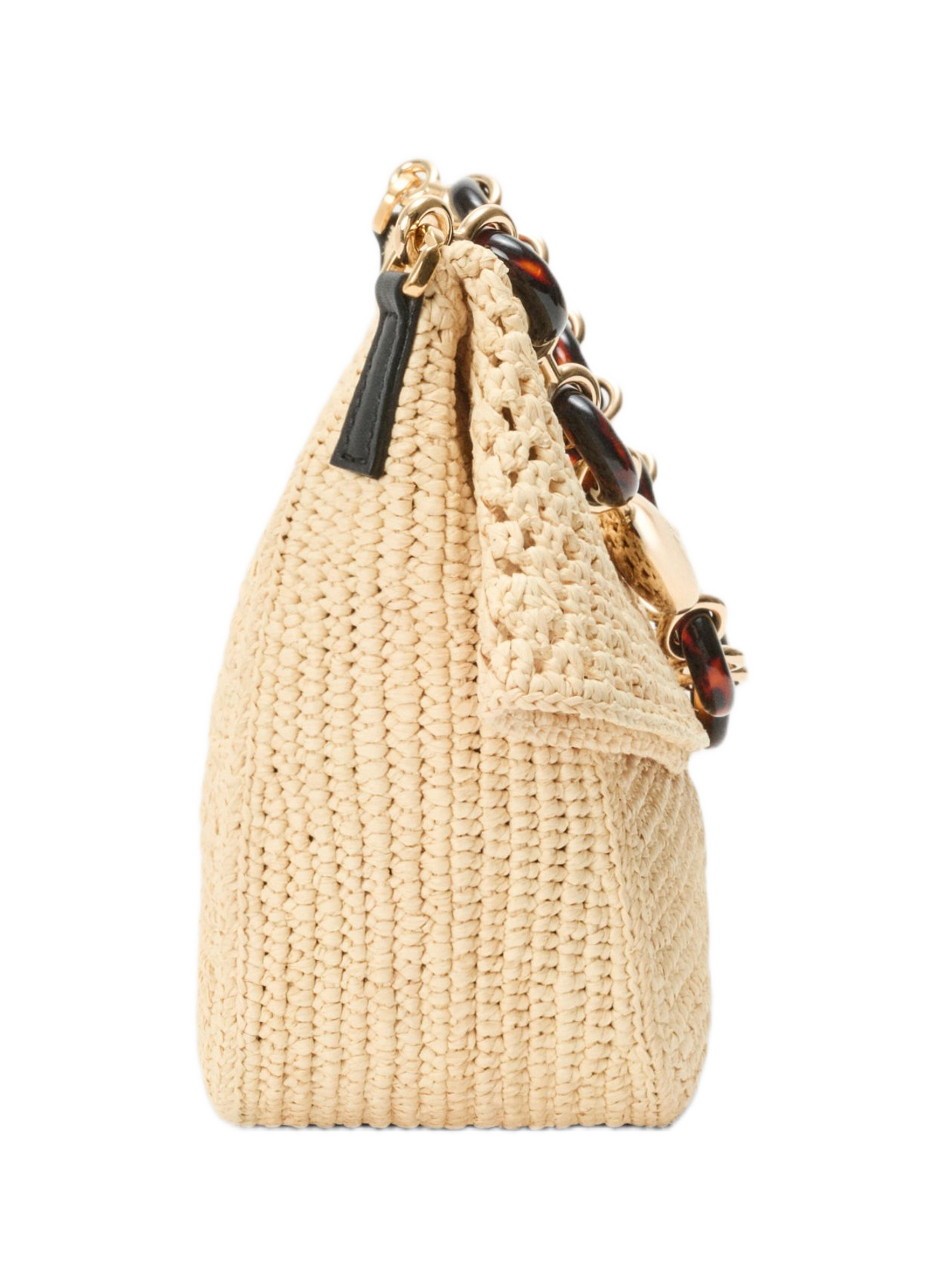 Sac Ola moyen en raphia LOEWE Beige