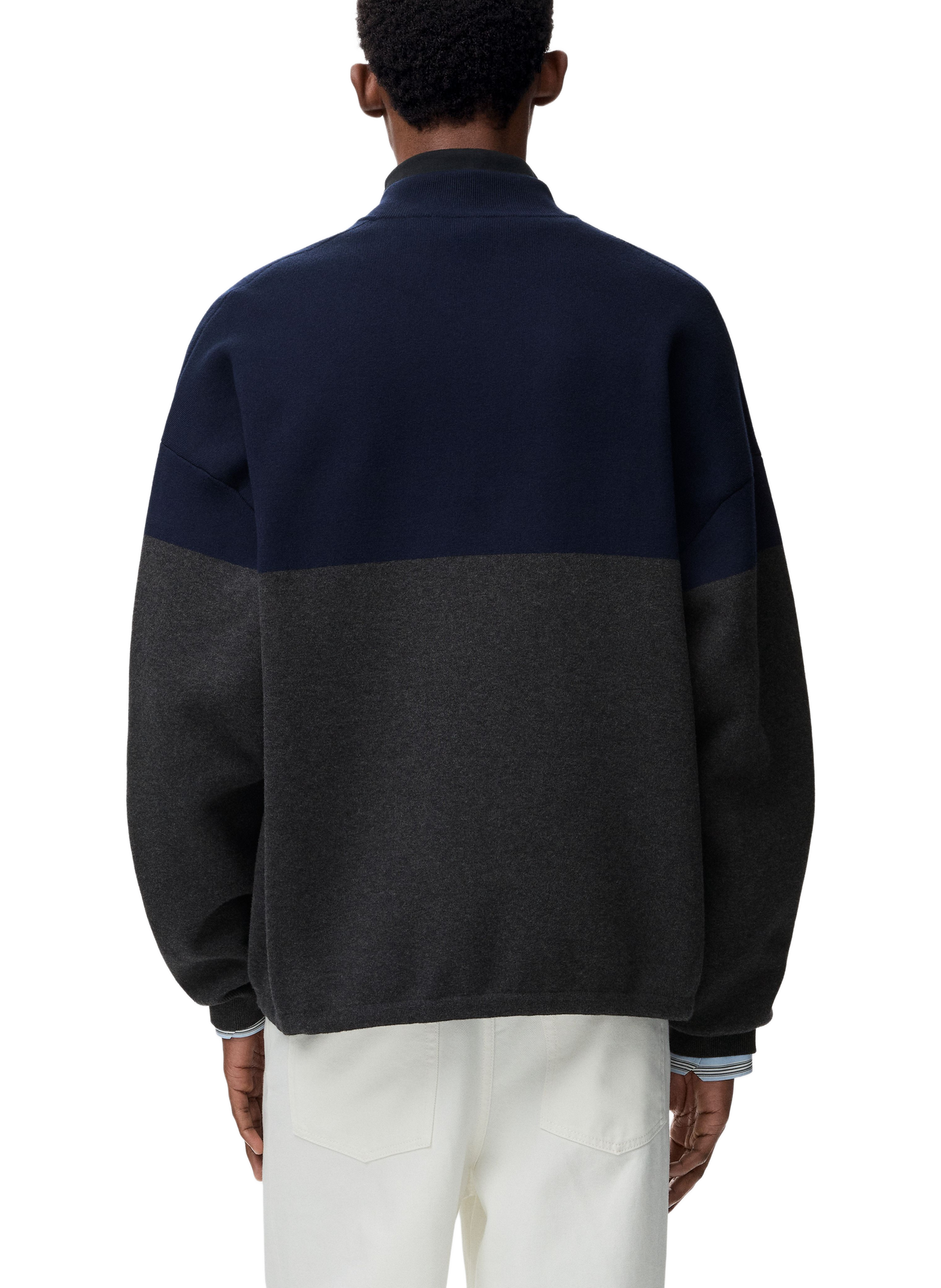 Double-faced cotton zip-up cardigan LOEWE Multicolour