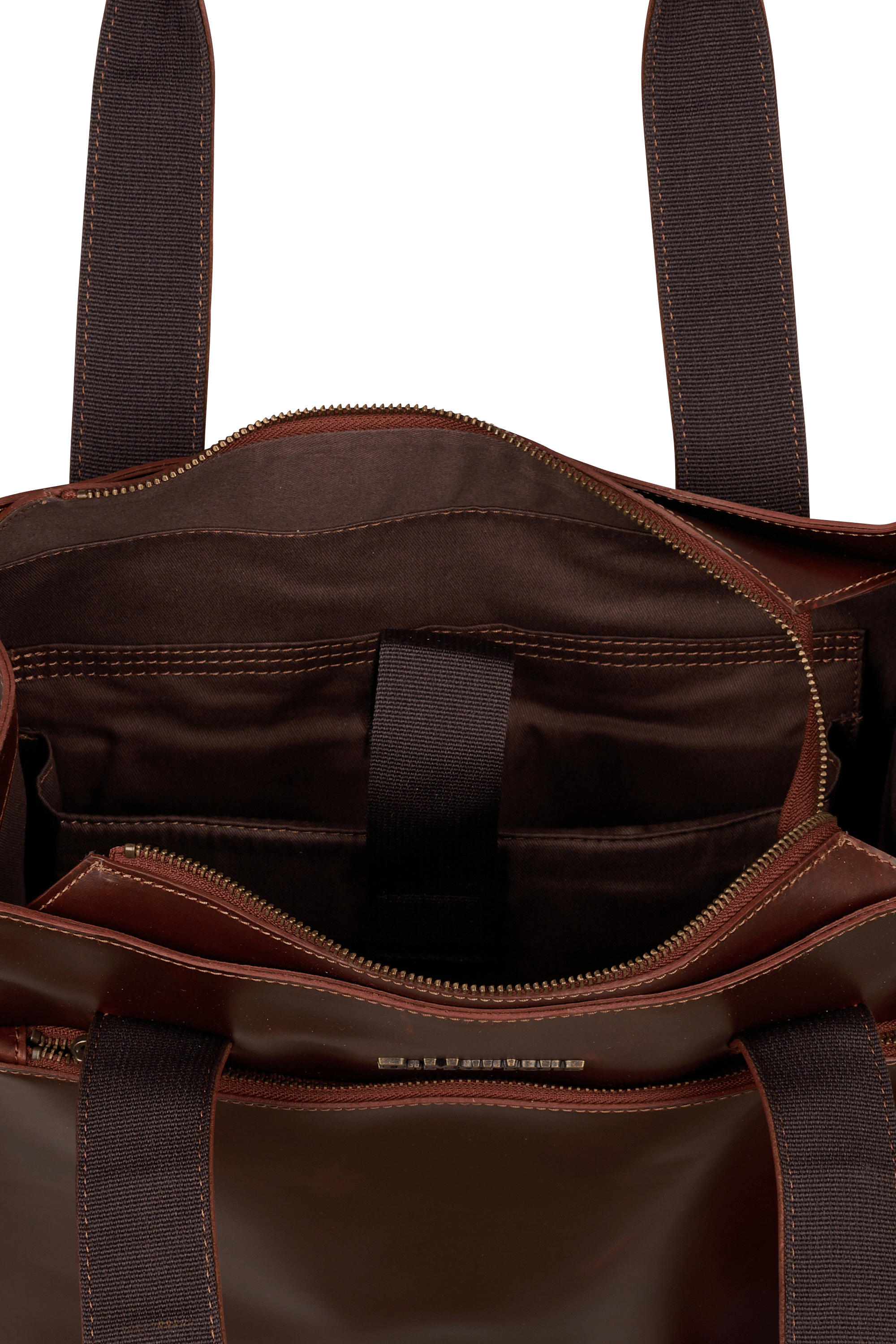 Sac shoppinge en cuir DR. MARTENS Marron