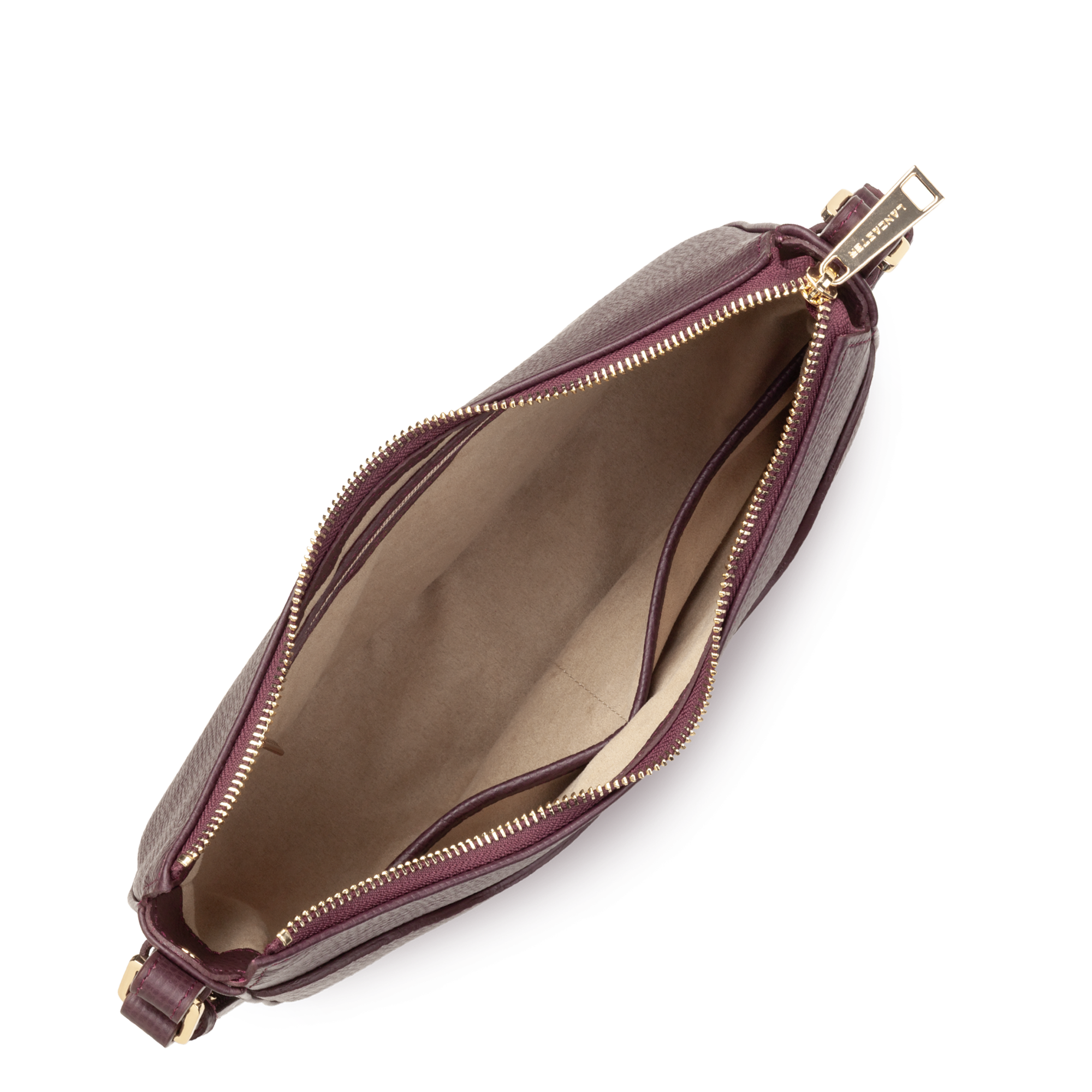 Sac demi lune - even LANCASTER Rouge