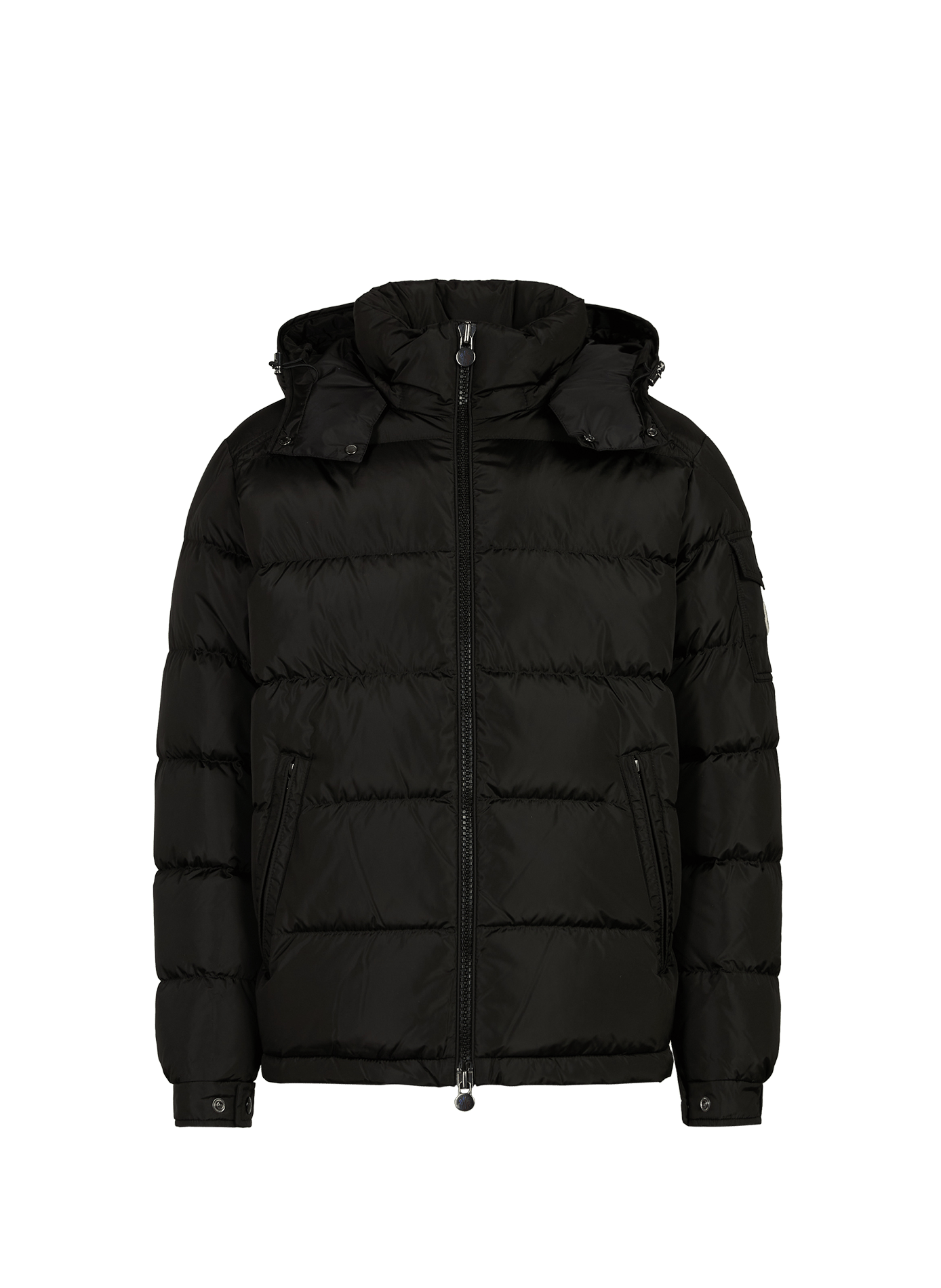 Rechte Tibb gewatteerde jas met capuchon MONCLER Zwart
