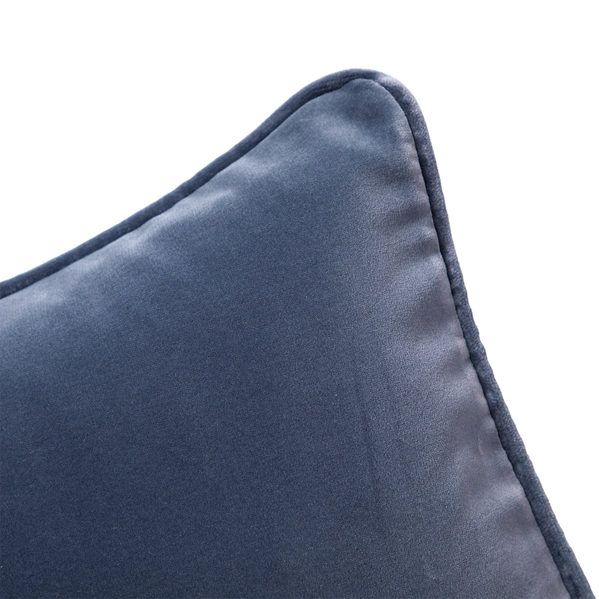 Housse de coussin en velours, divan YVES DELORME Bleu