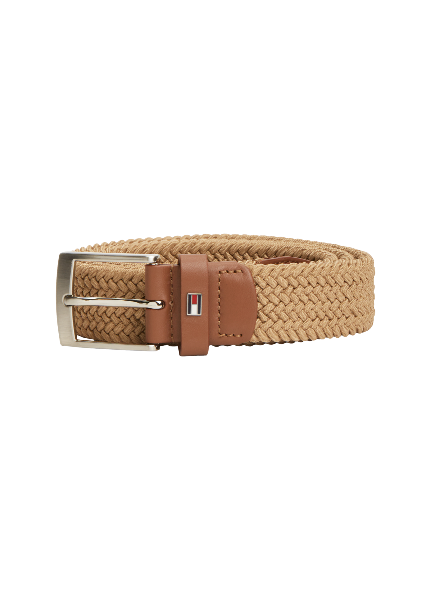 Braided stretch belt TOMMY HILFIGER Beige