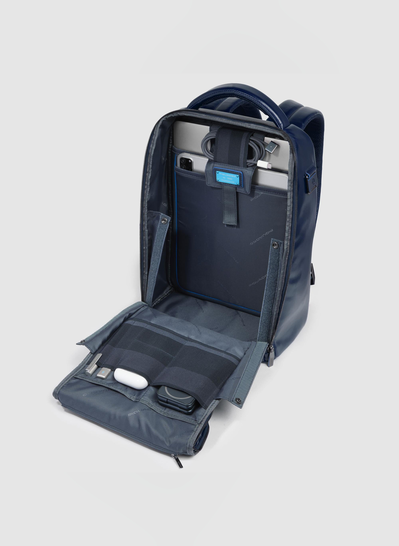 Sac à dos de voyage pour ordinateur 14" PIQUADRO Bleu