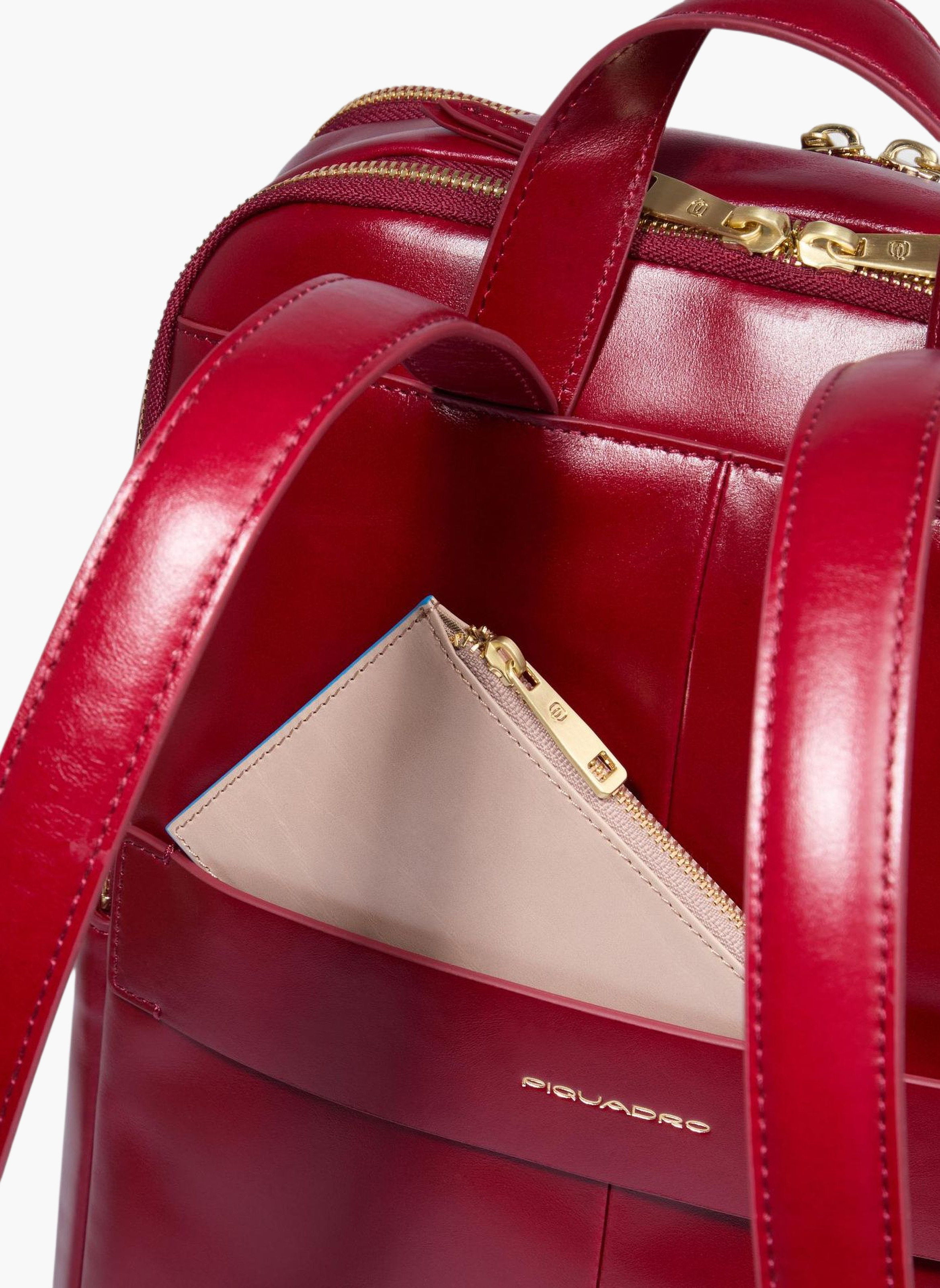 Dames rugzak voor 14" laptop PIQUADRO Rood