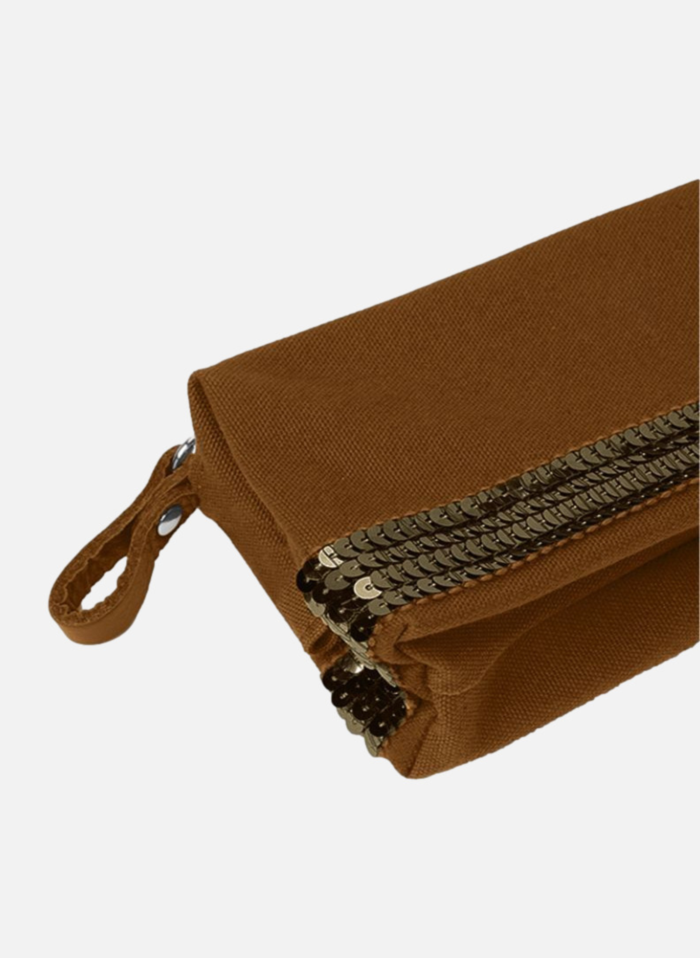 Trousse écolier en toile VANESSA BRUNO Marron