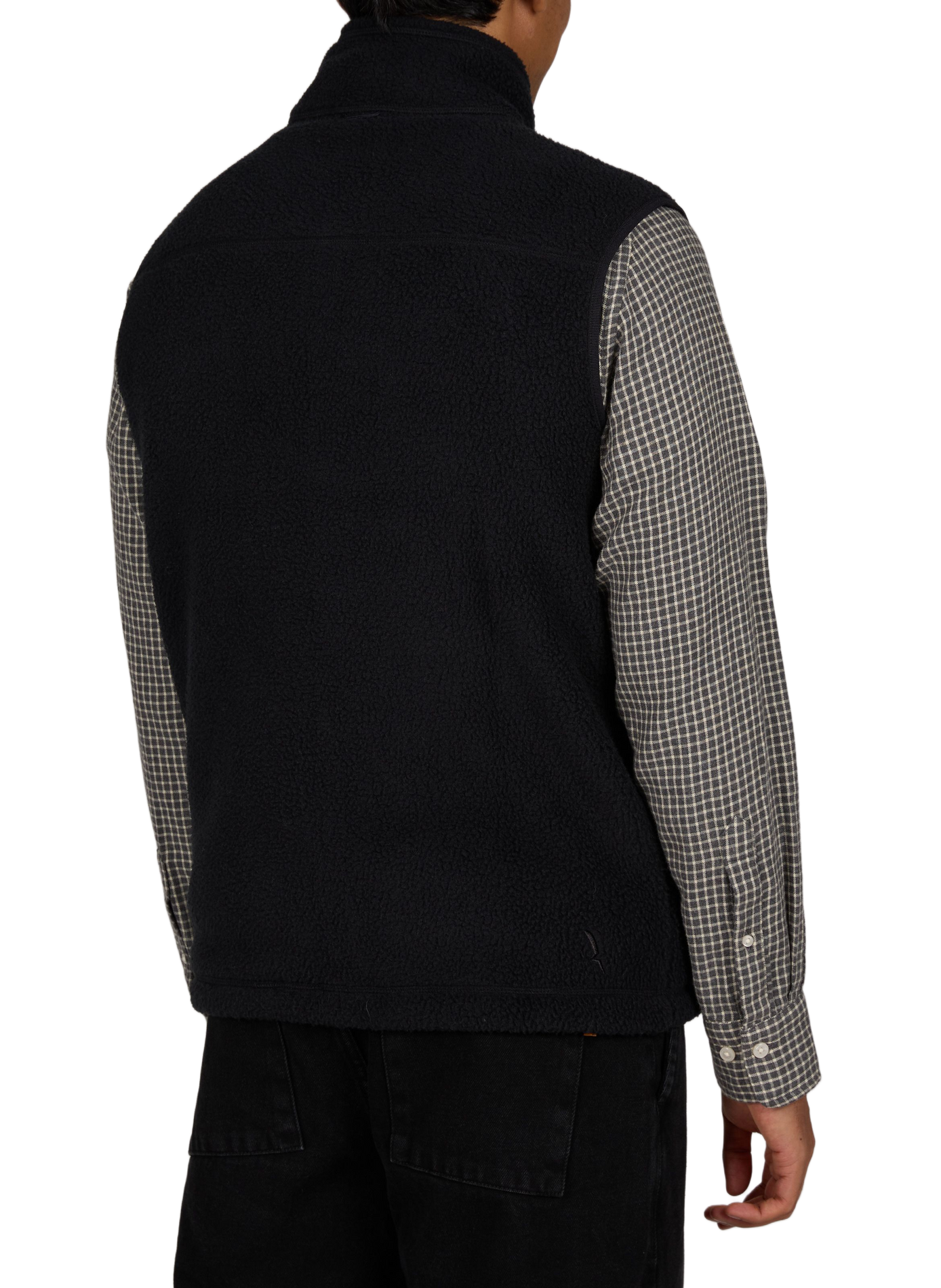 Gilet col montant droit uni AIGLE Noir