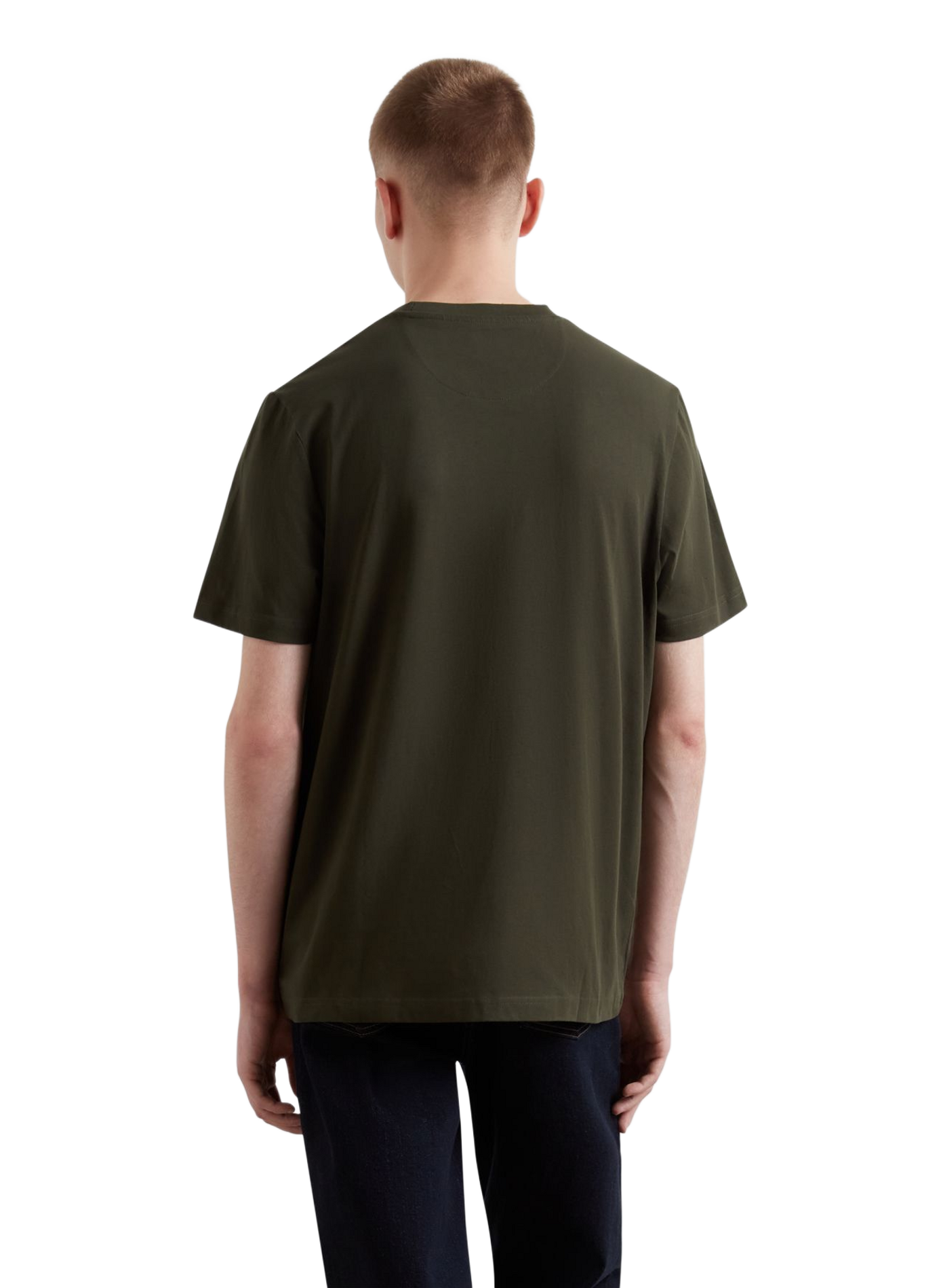 T-shirt droit à logo en coton  FARAH Green
