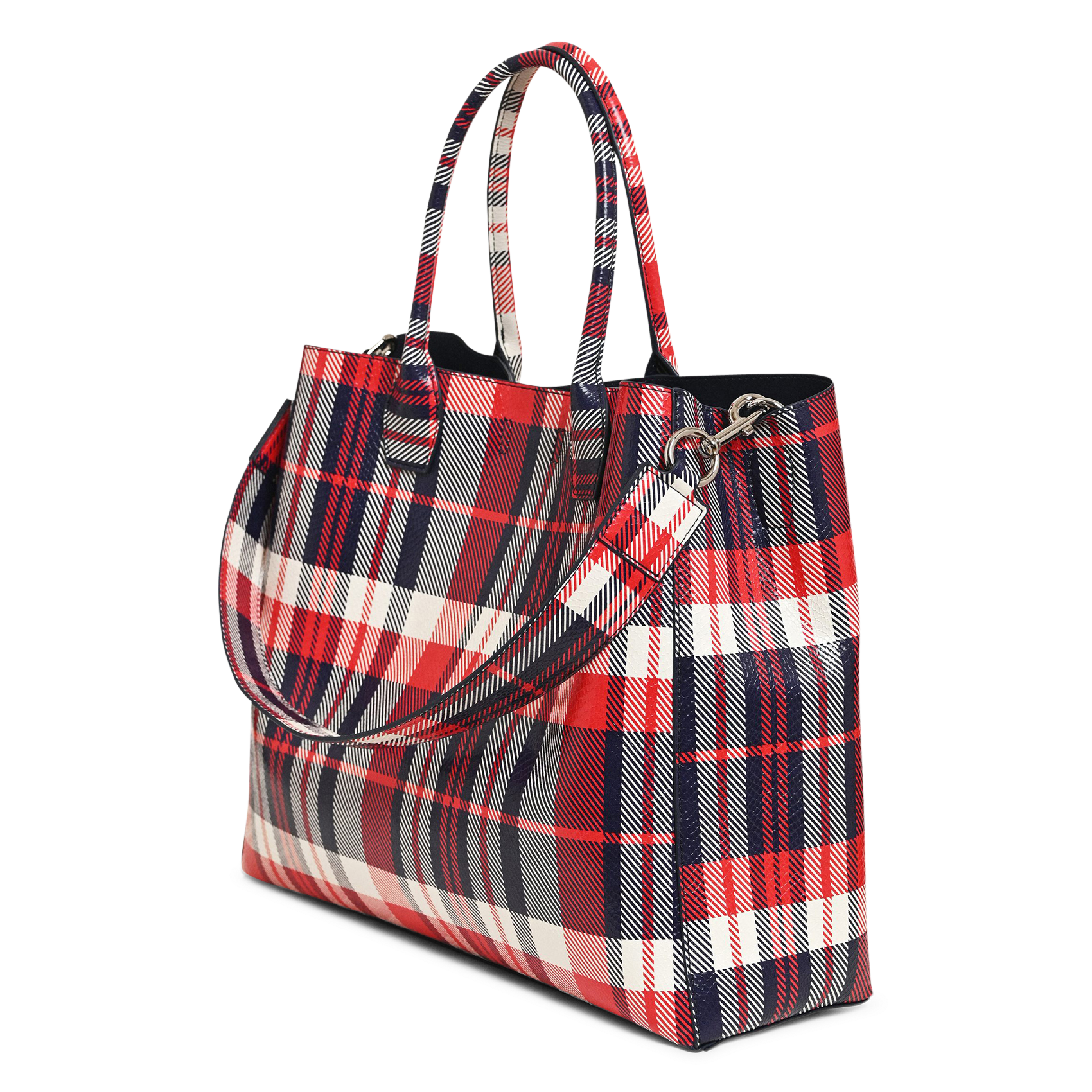 Sac cabas à carreaux konstantin ESSENTIEL ANTWERP Rouge
