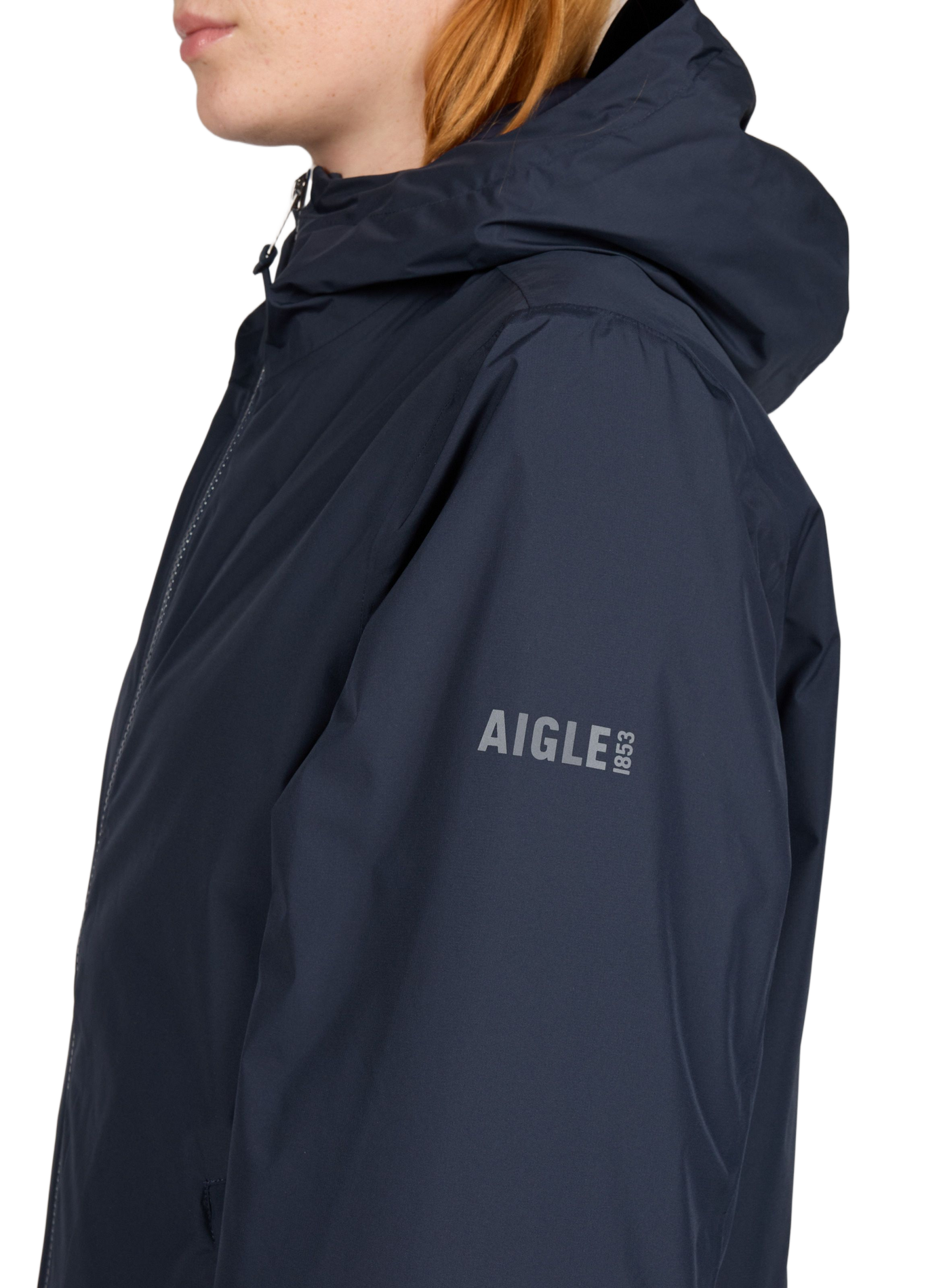 Hooded windproof jacket AIGLE Blue