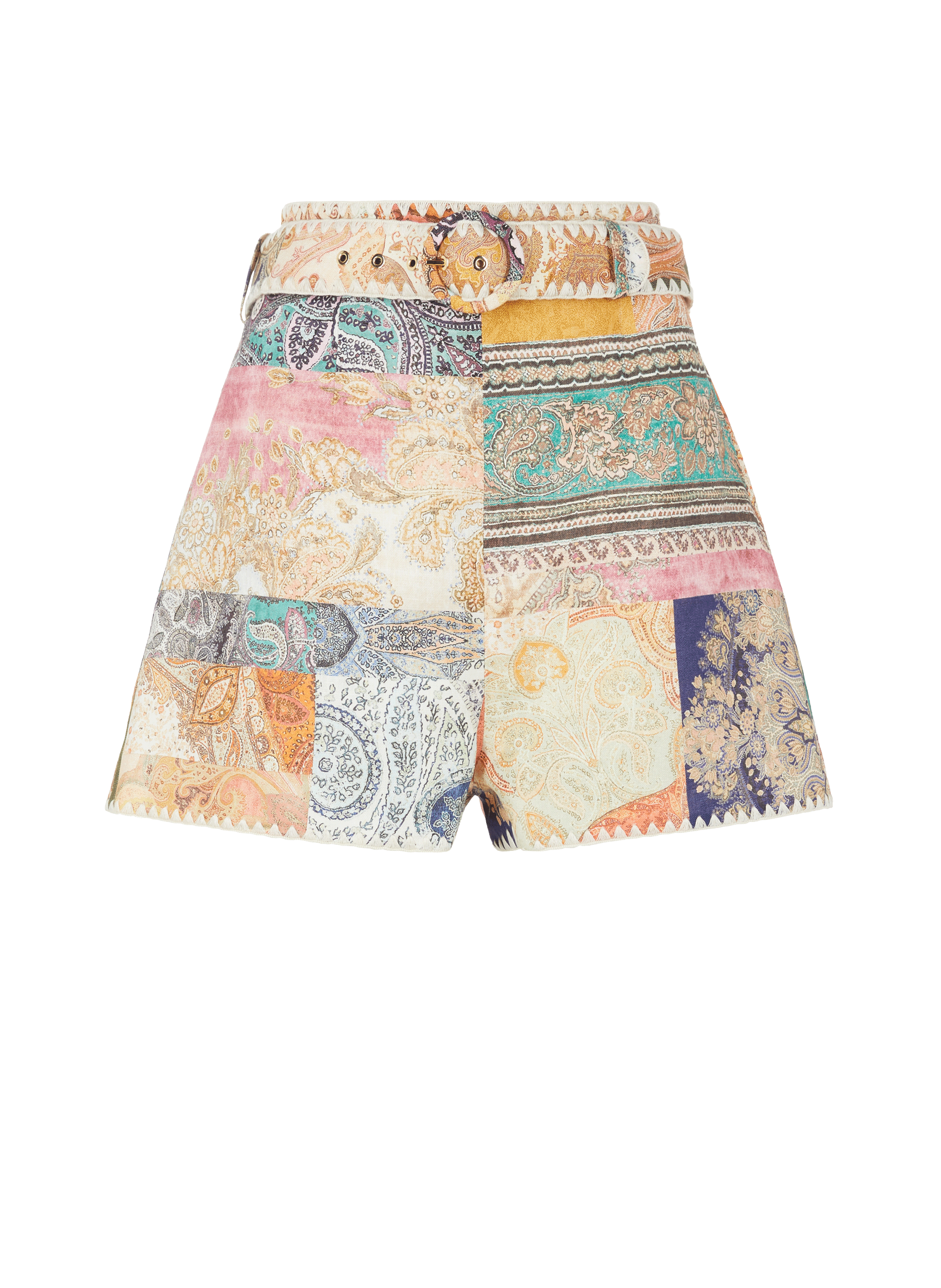 Short ajusté Anneke en lin