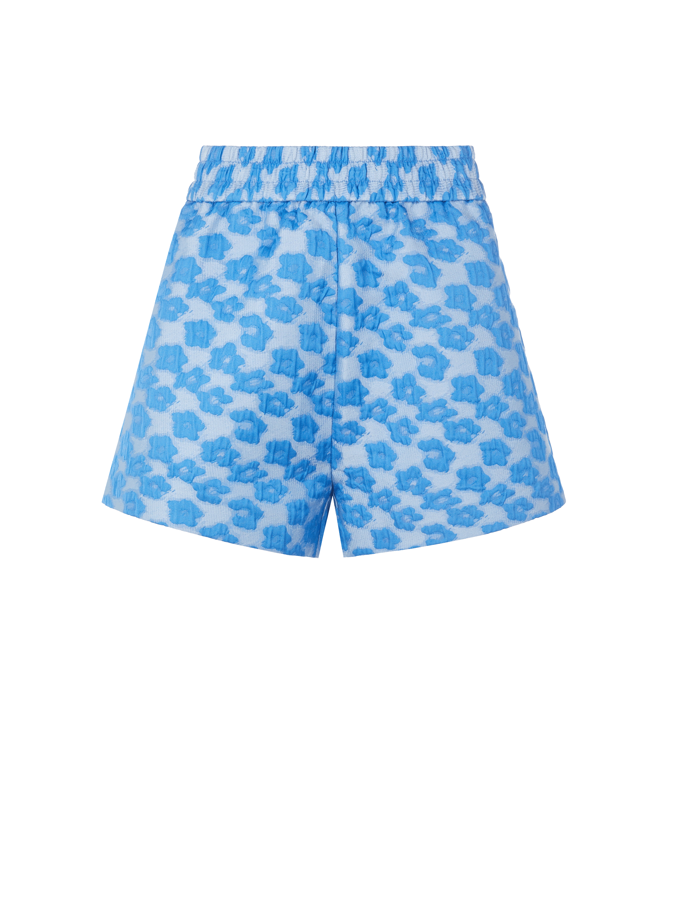CUSTOMMADE Nobel jacquard fabric shorts Blue