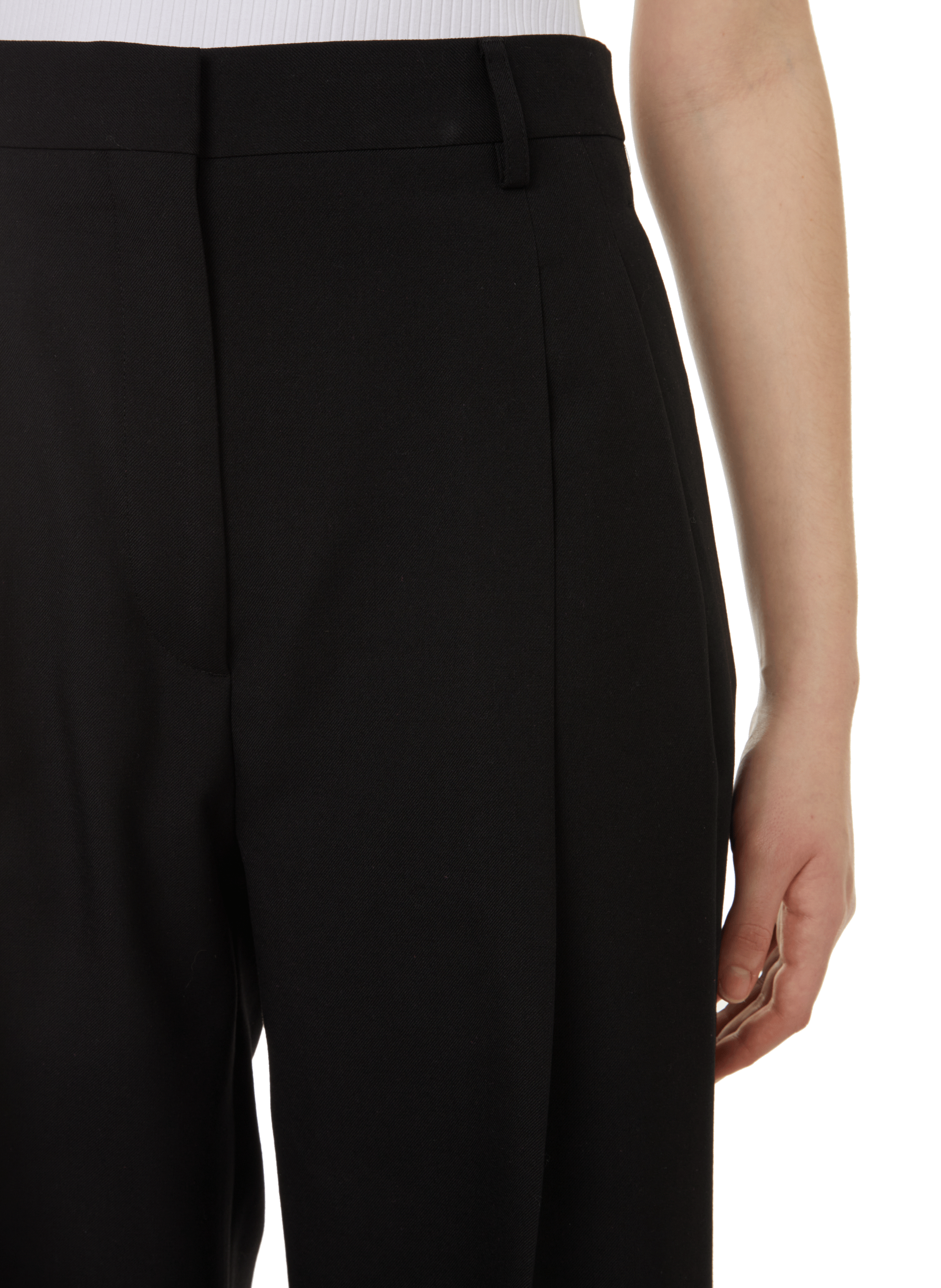 Pantalon Madge en laine BURBERRY Noir