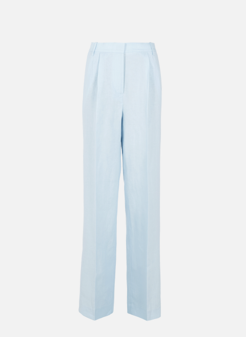 Wide linen pants BlueREMAIN 