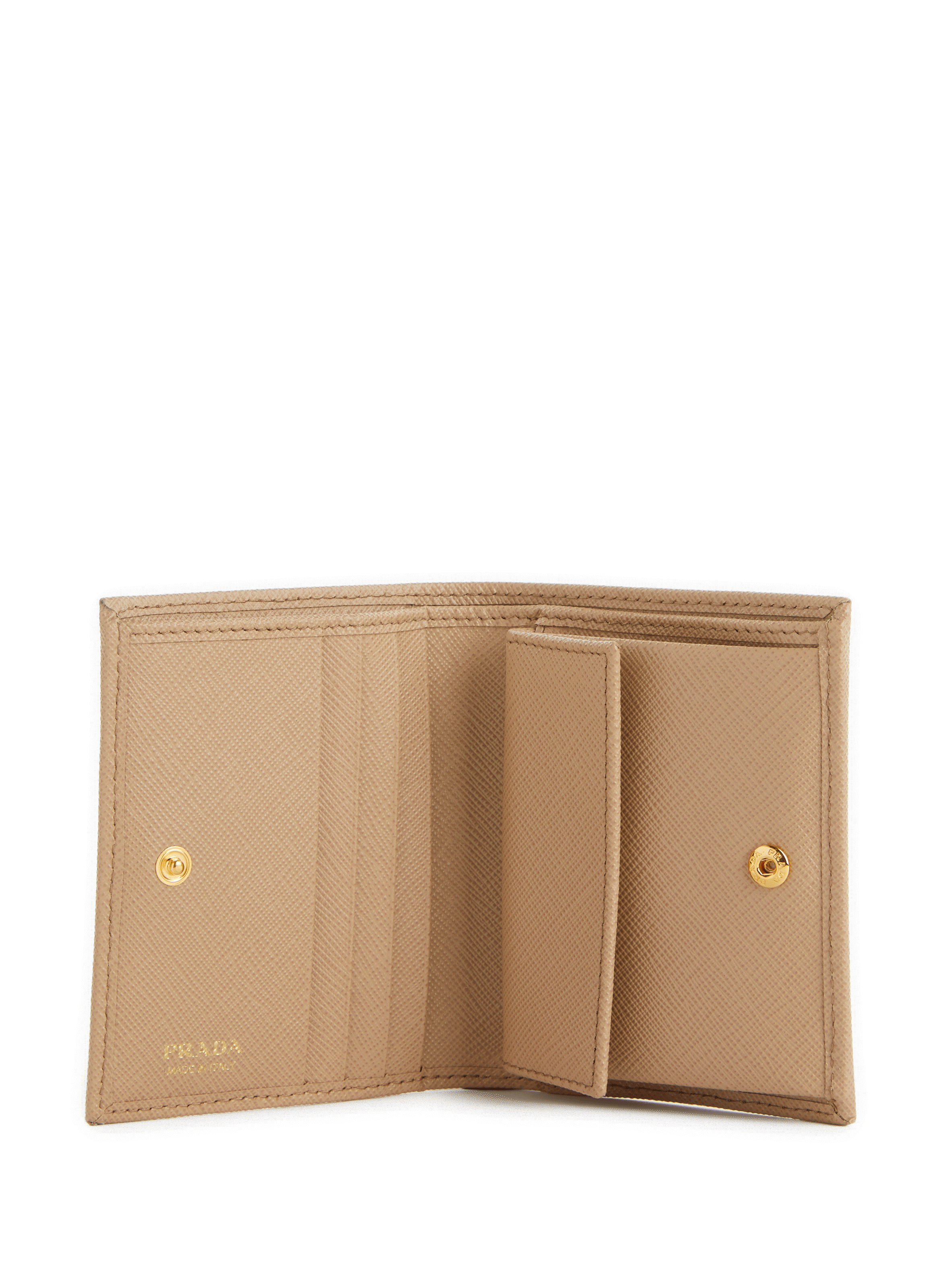 Small Saffiano leather wallet PRADA No color