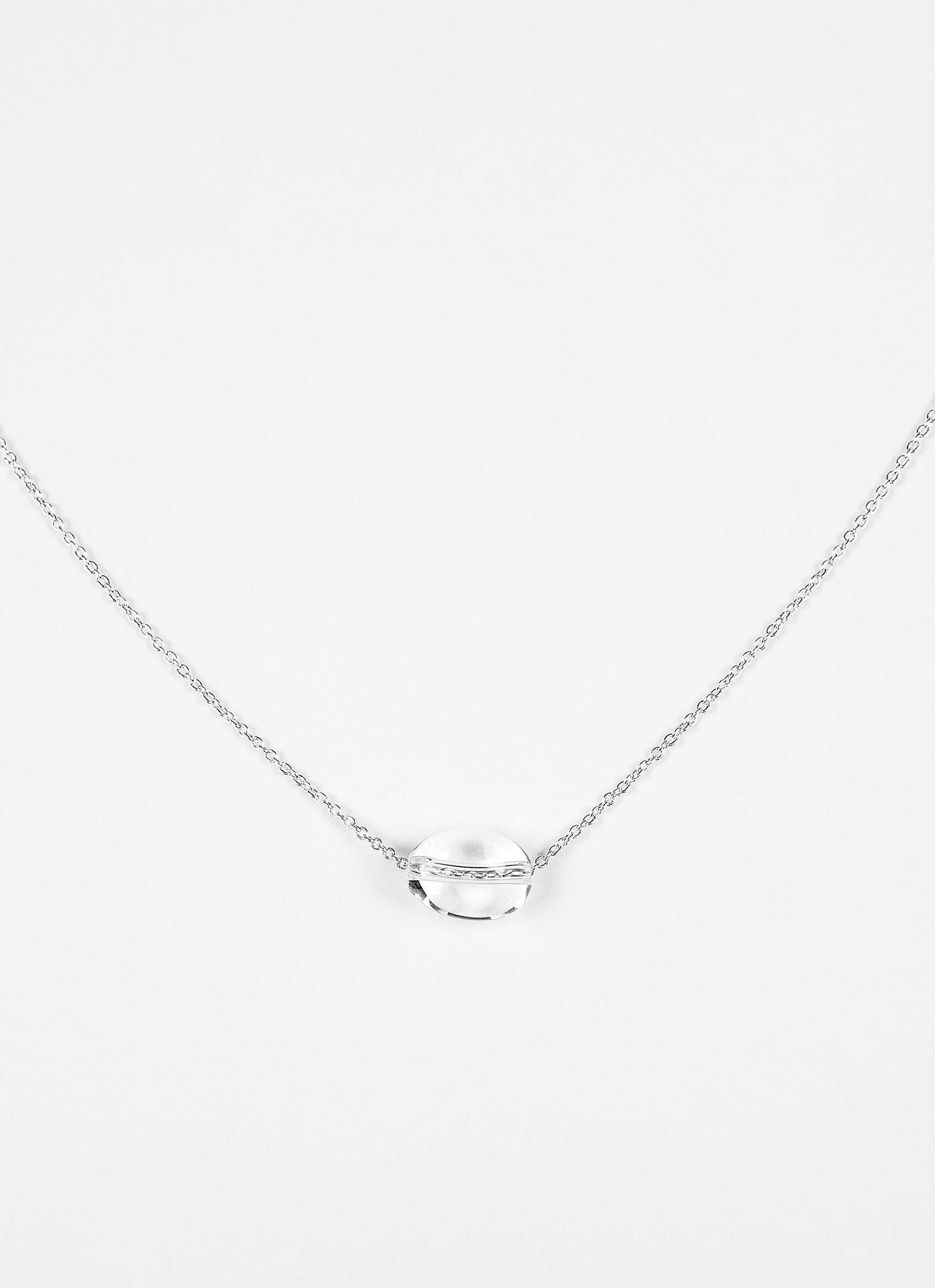 Collier luna cristal de roche argent 925 ANNA SOTTILOTTA Argent
