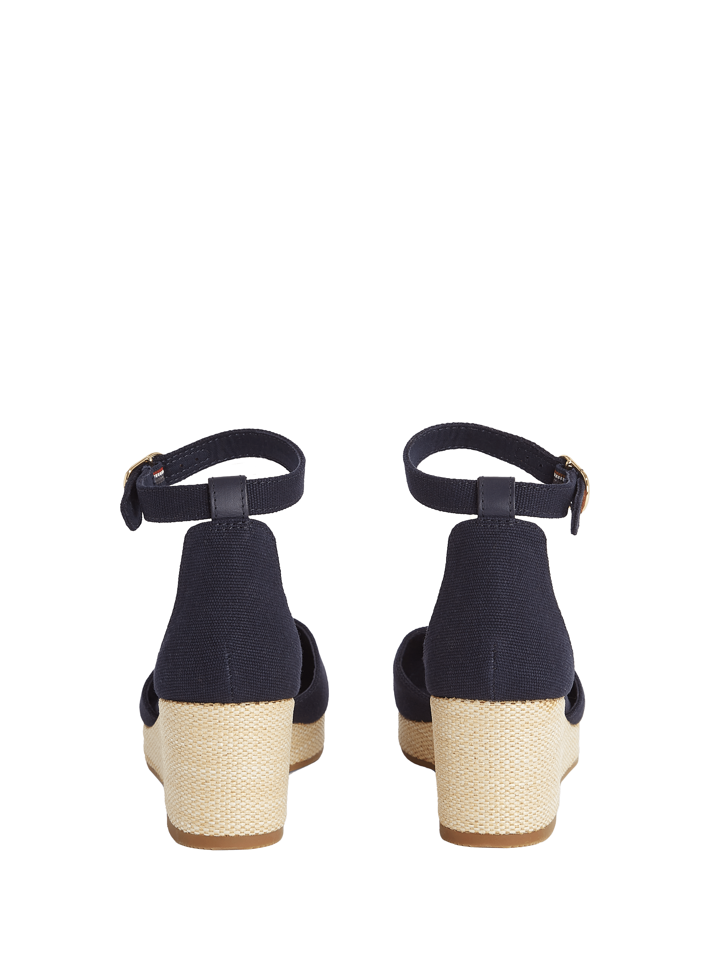 Canvas high heel sandals TOMMY HILFIGER Blue