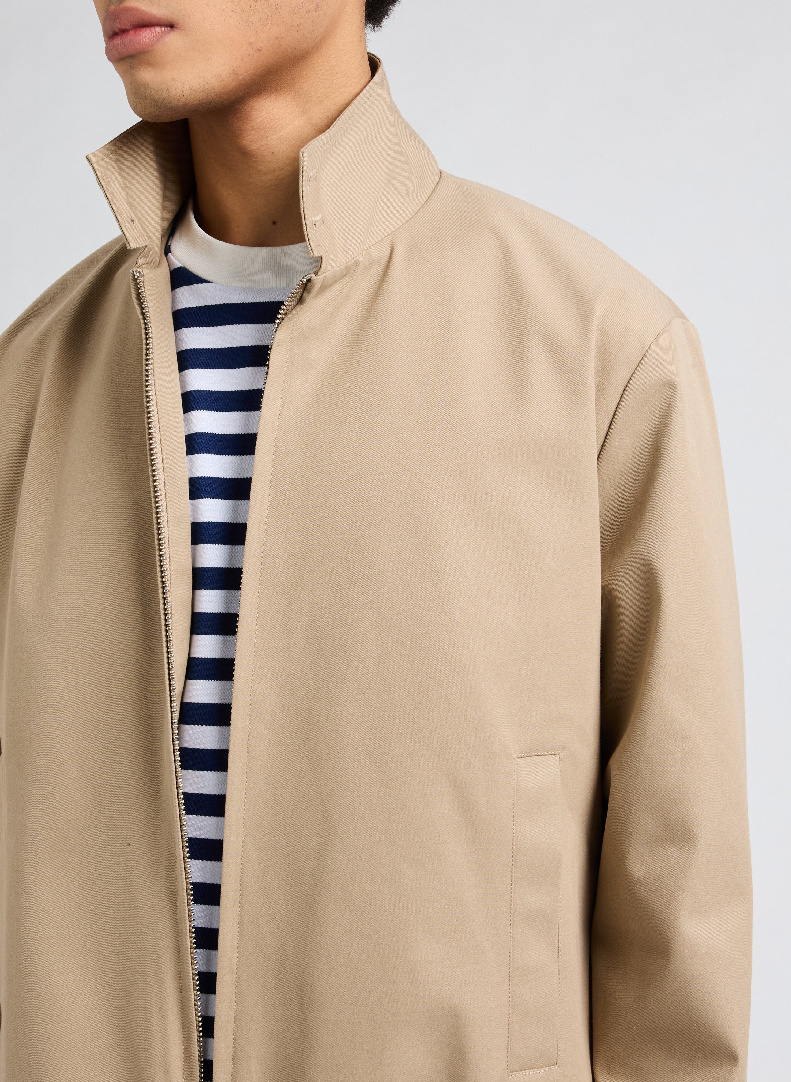 Veste légère en coton mélangé  SAISON 1865 Beige