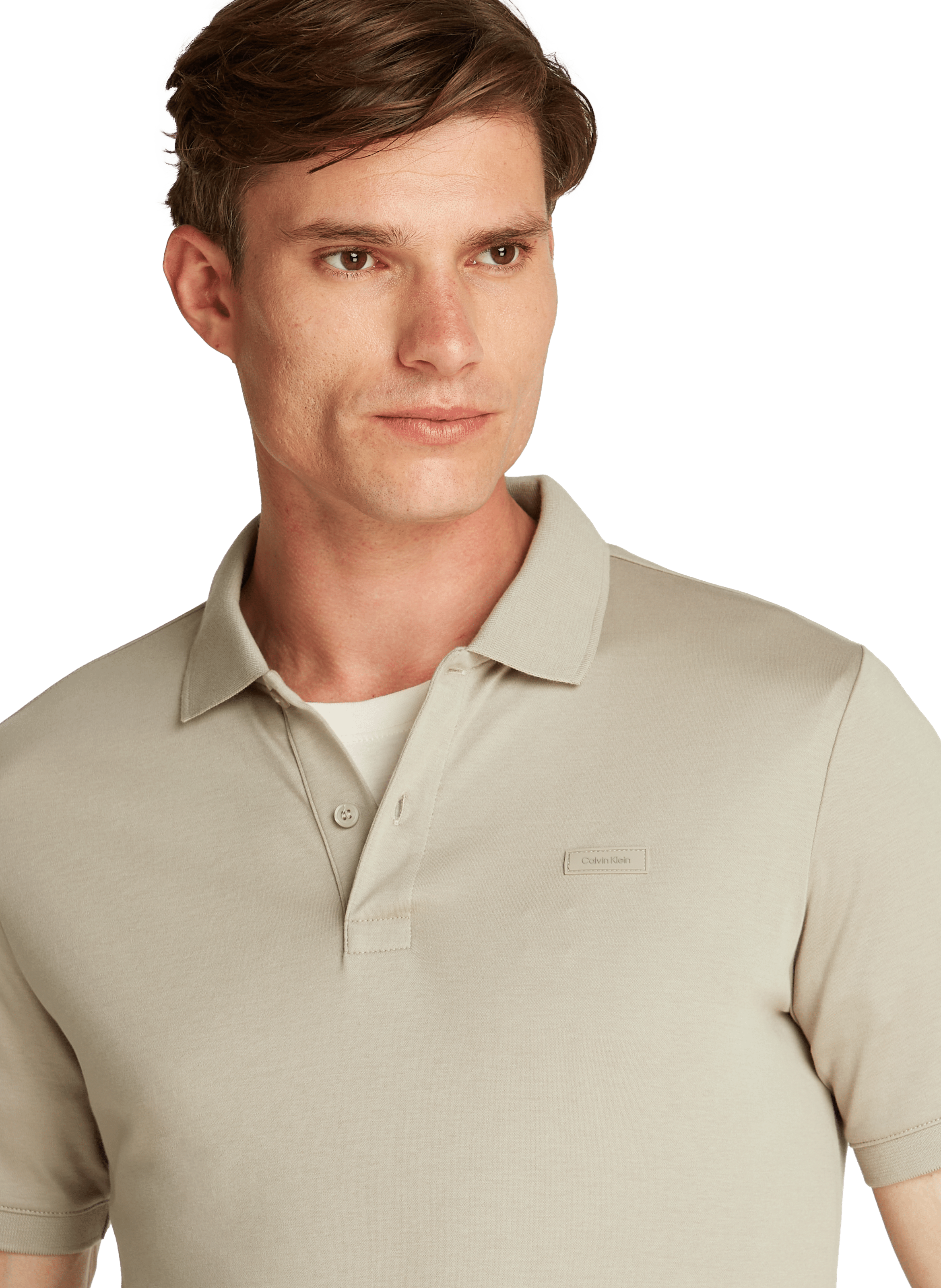 Polo en coton CALVIN KLEIN Beige