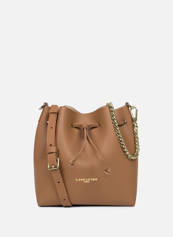 Petit sac bourse - pur element city Marron by LANCASTER LANCASTER Petit sac bourse - pur element city Marron
