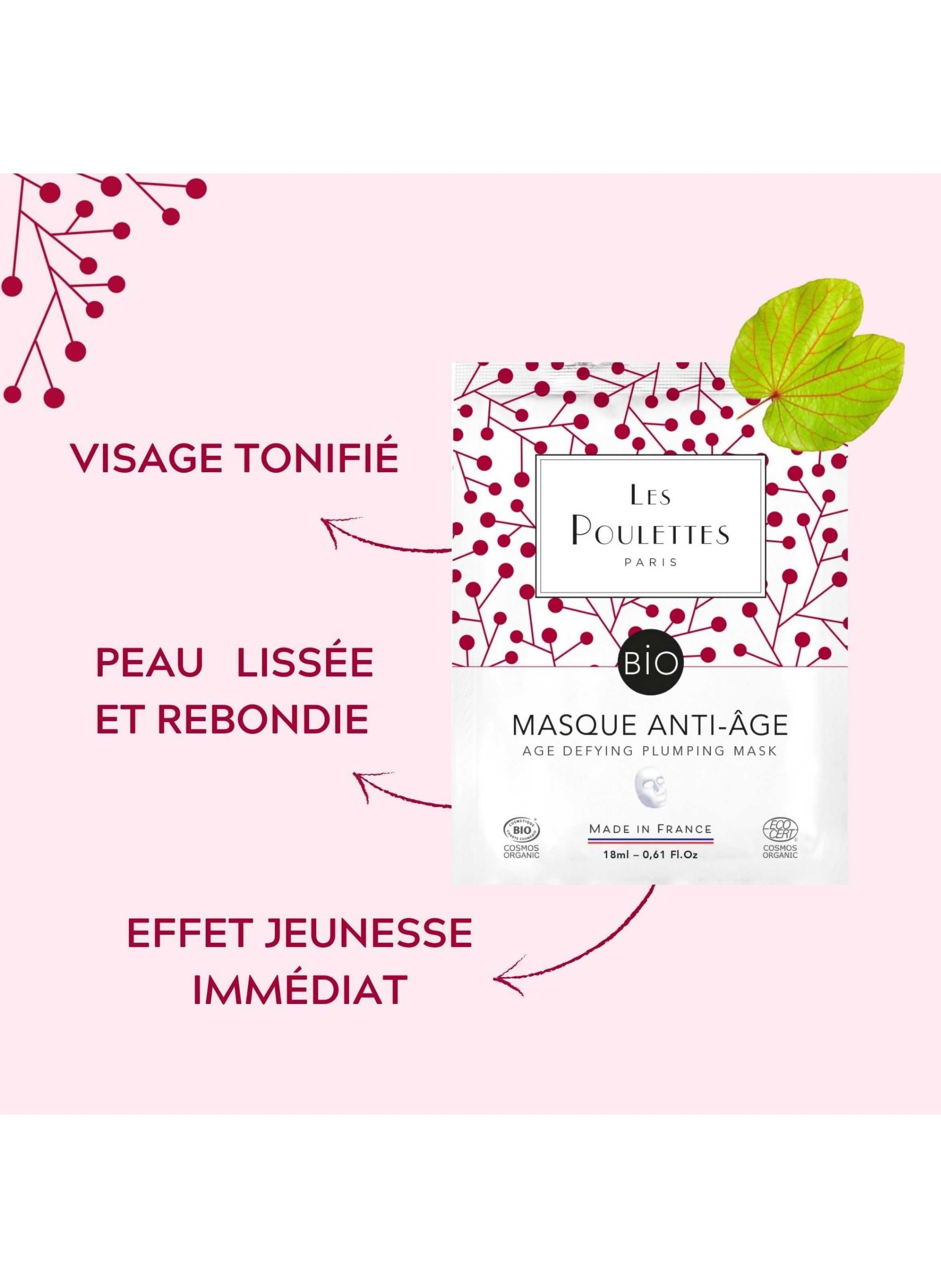 Masque Anti-âge Repulpant LES POULETTES No color