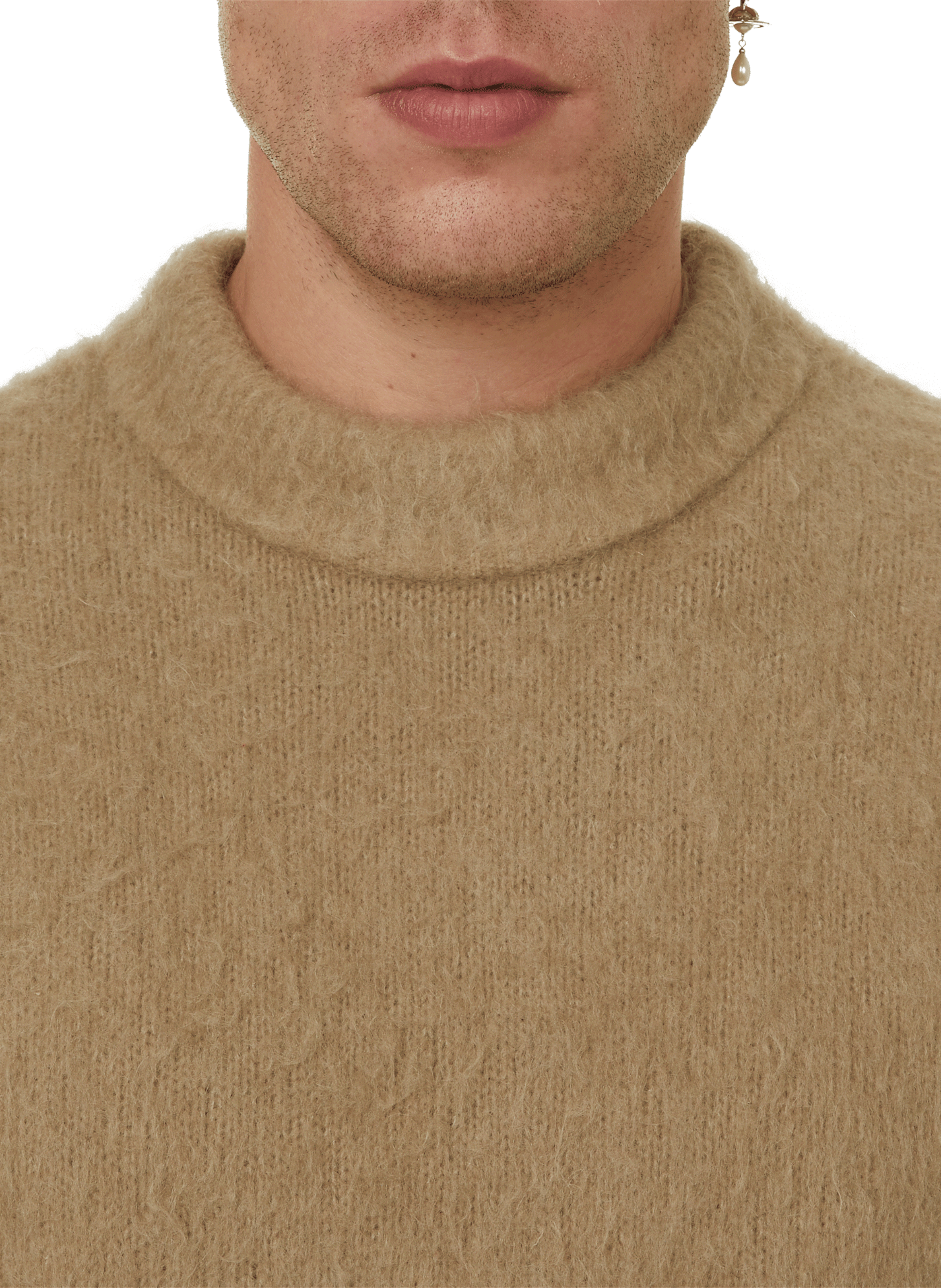 Bonnet en laine et cachemire  ACNE STUDIOS Gris