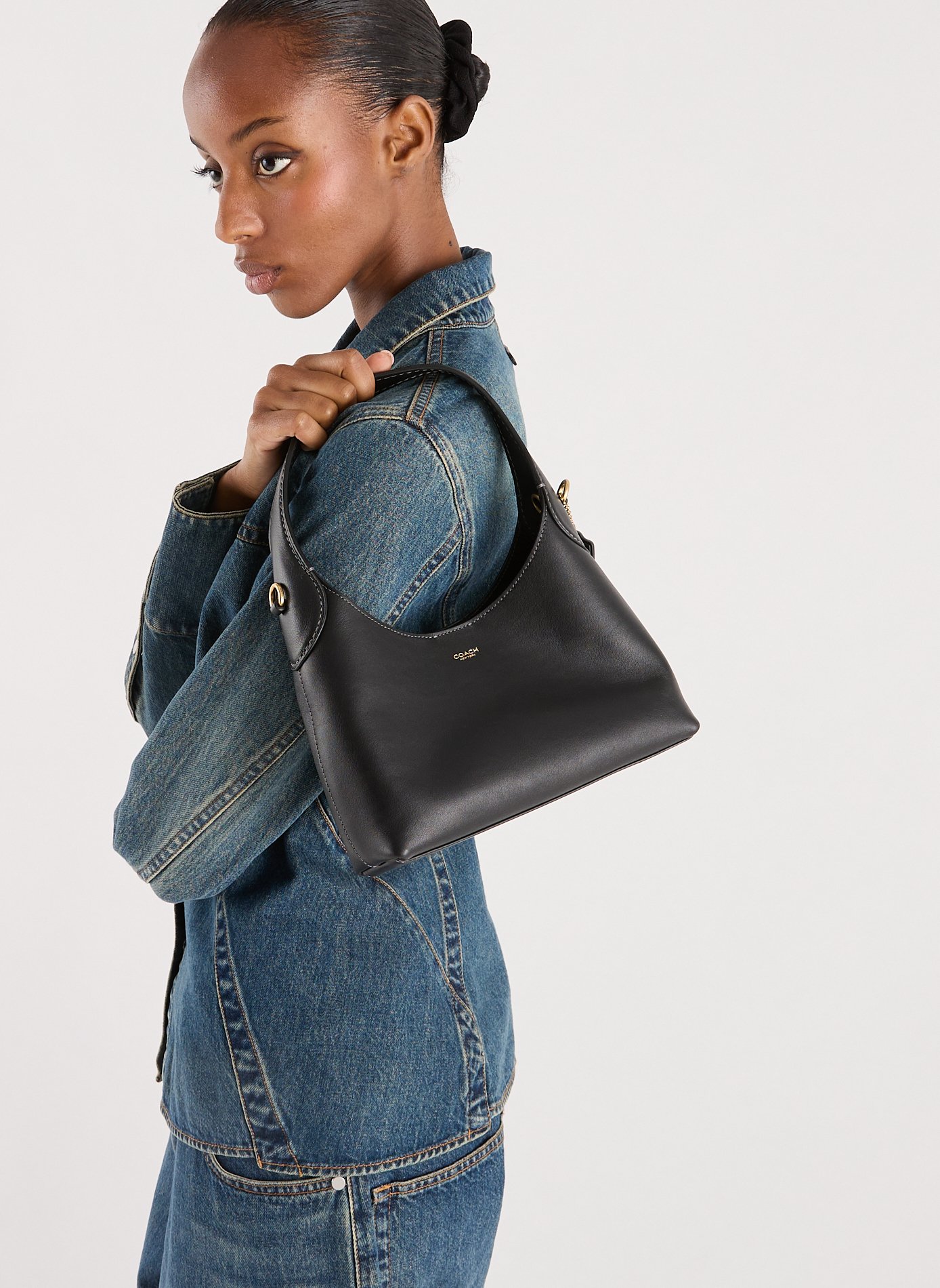 Sac à main Brooklyn 23 en cuir  COACH Noir