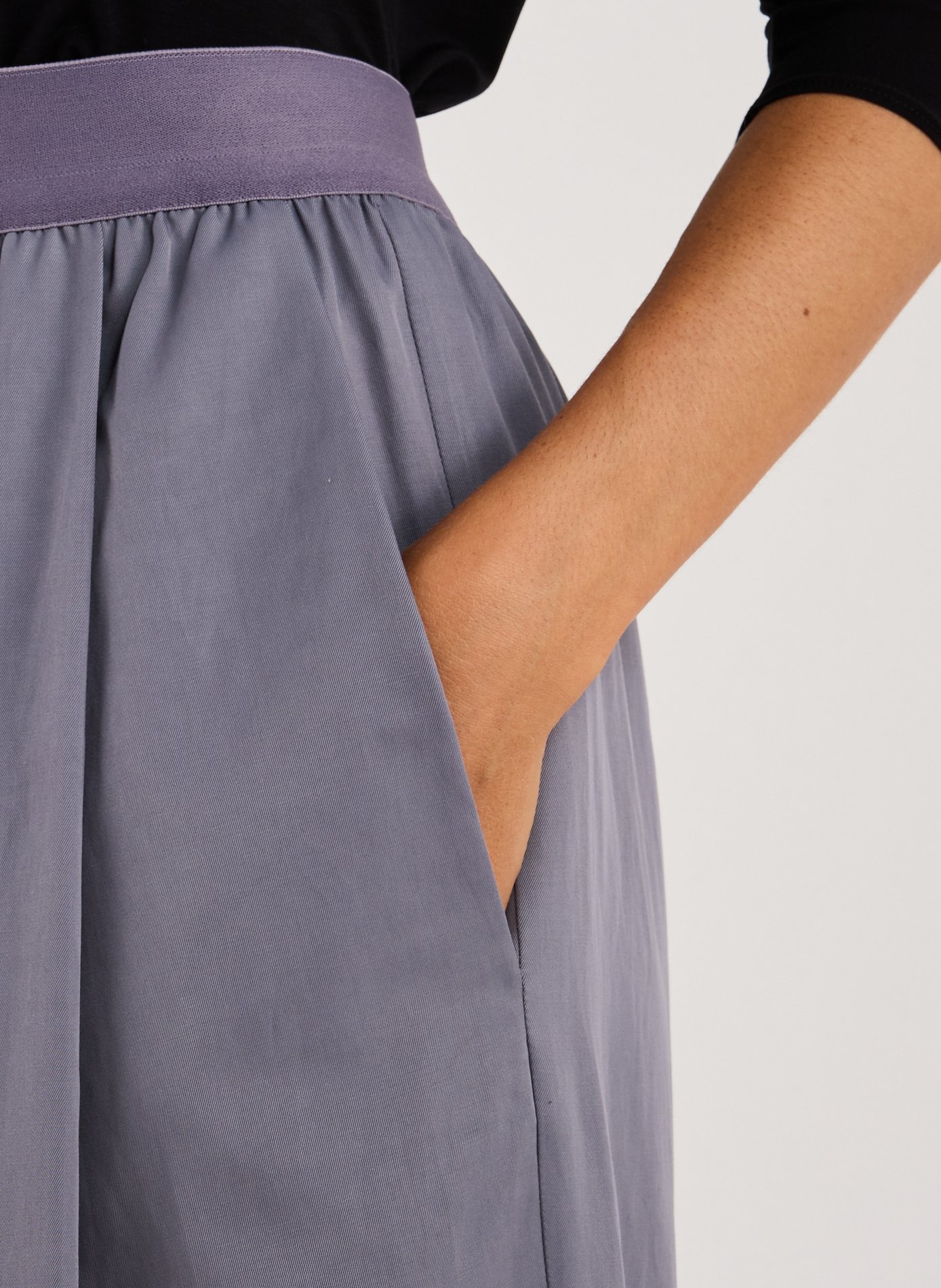 Elasticated trousers TIBI Purple