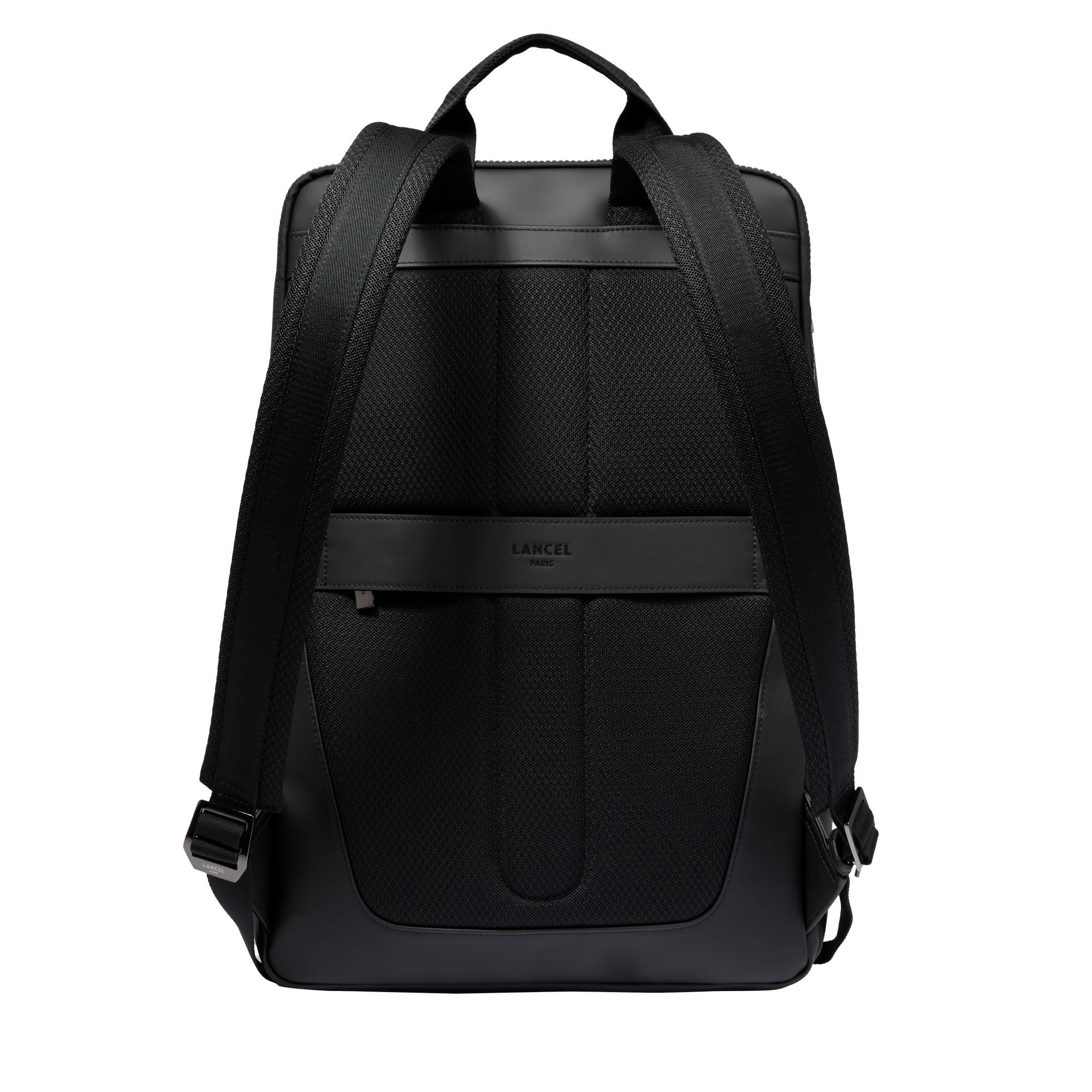 Sac à dos convertible 2 zip victor de lancel en cuir LANCEL Noir