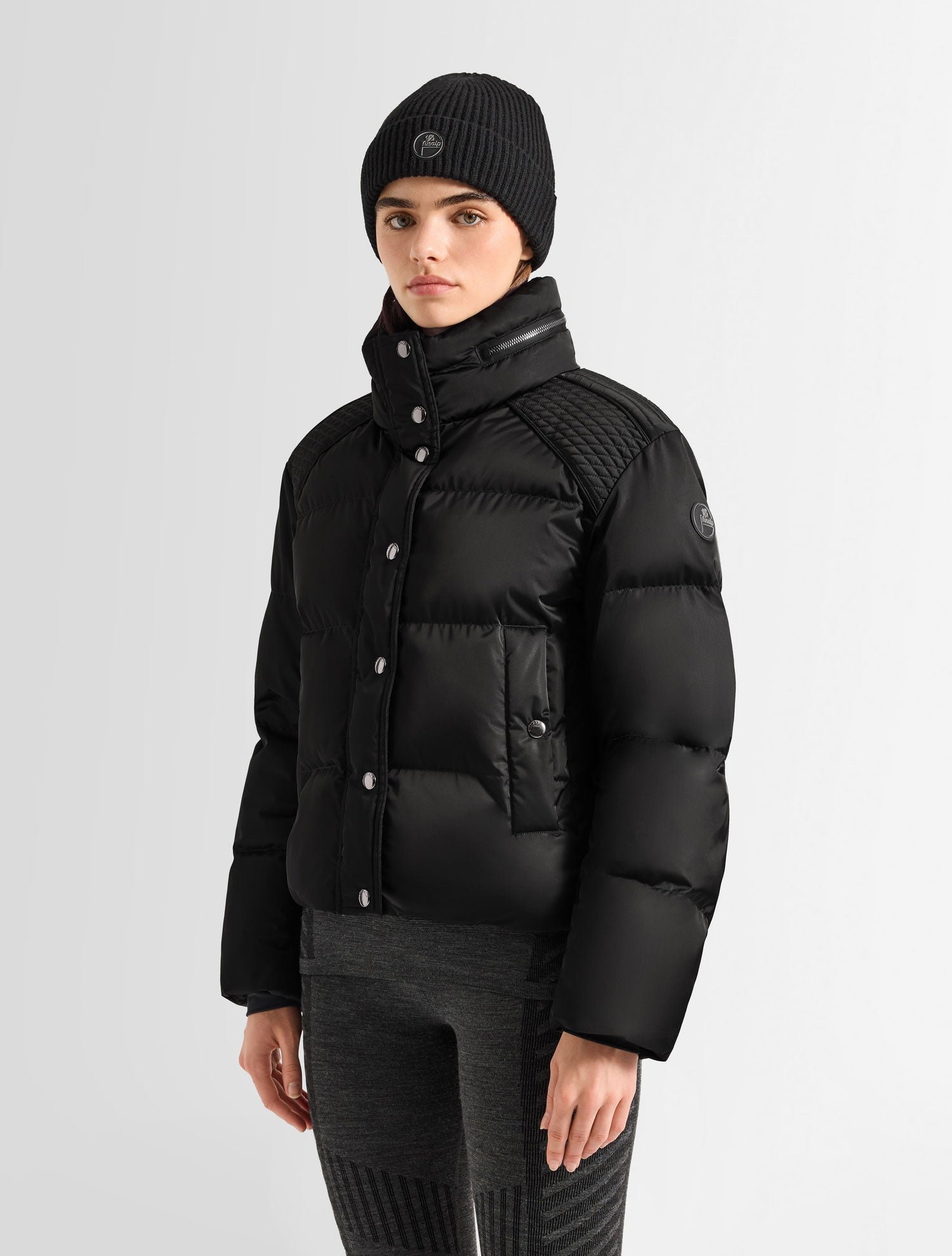 Doudoune tatum col montant coupe ample FUSALP Noir