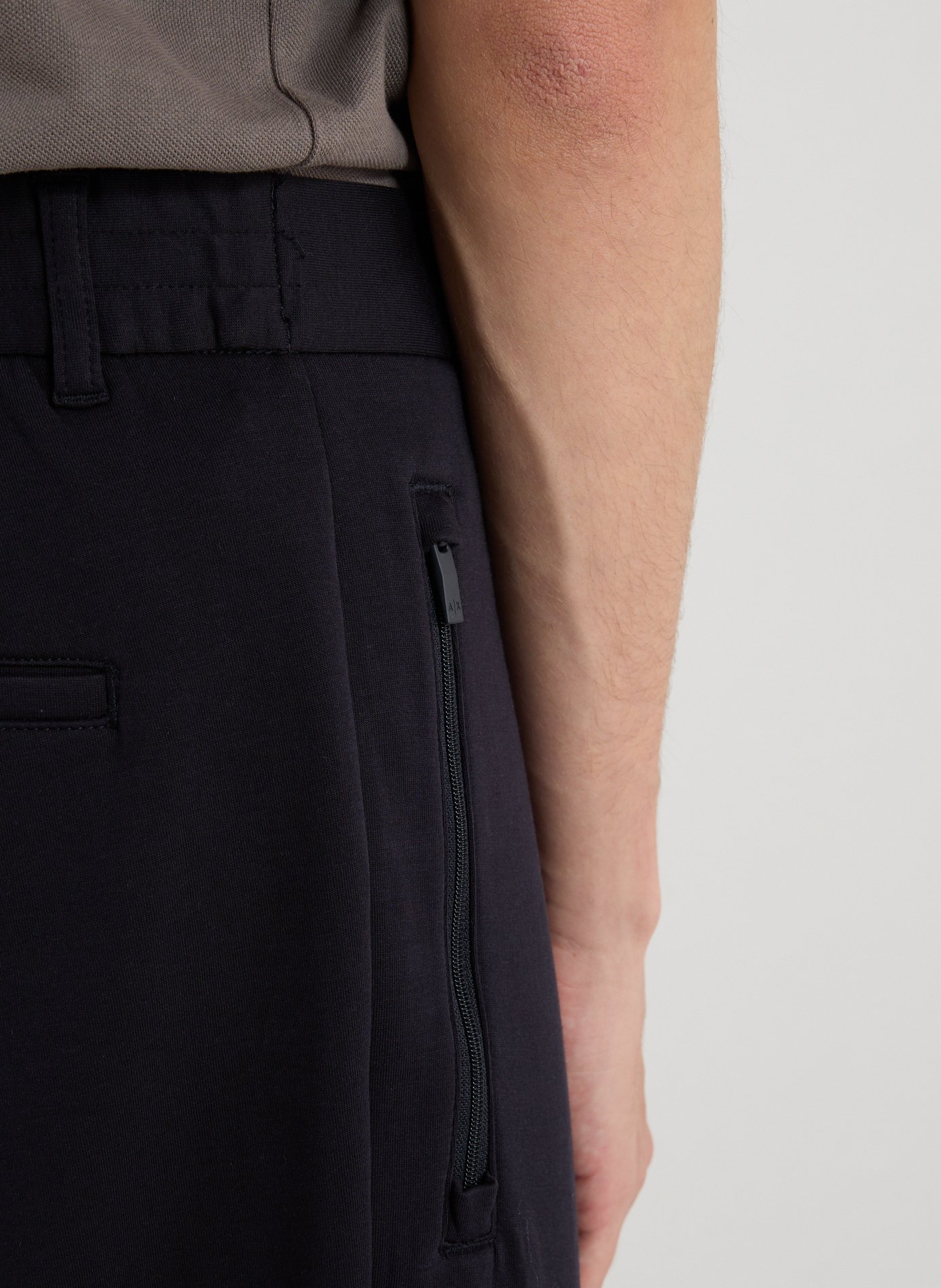 Mixed cotton trousers ARMANI EXCHANGE Blue