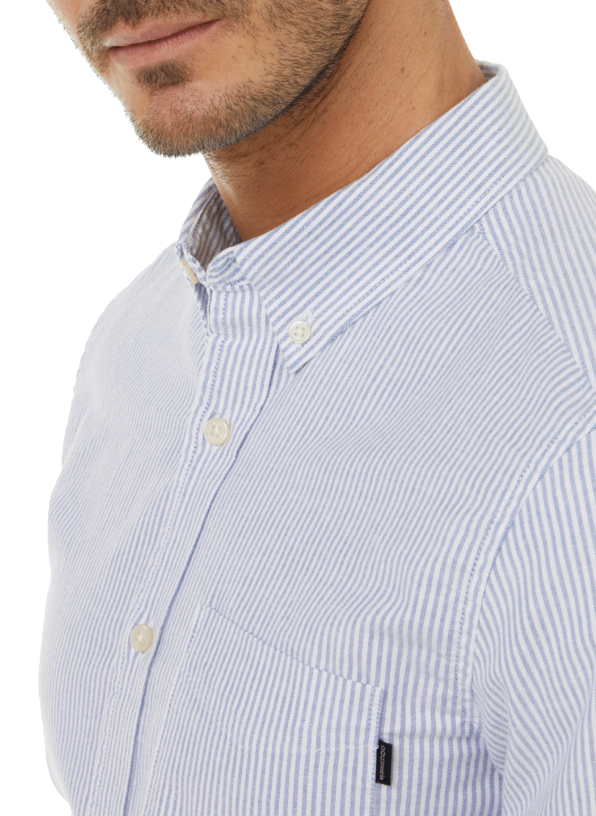 Striped cotton shirt DOCKERS Blue