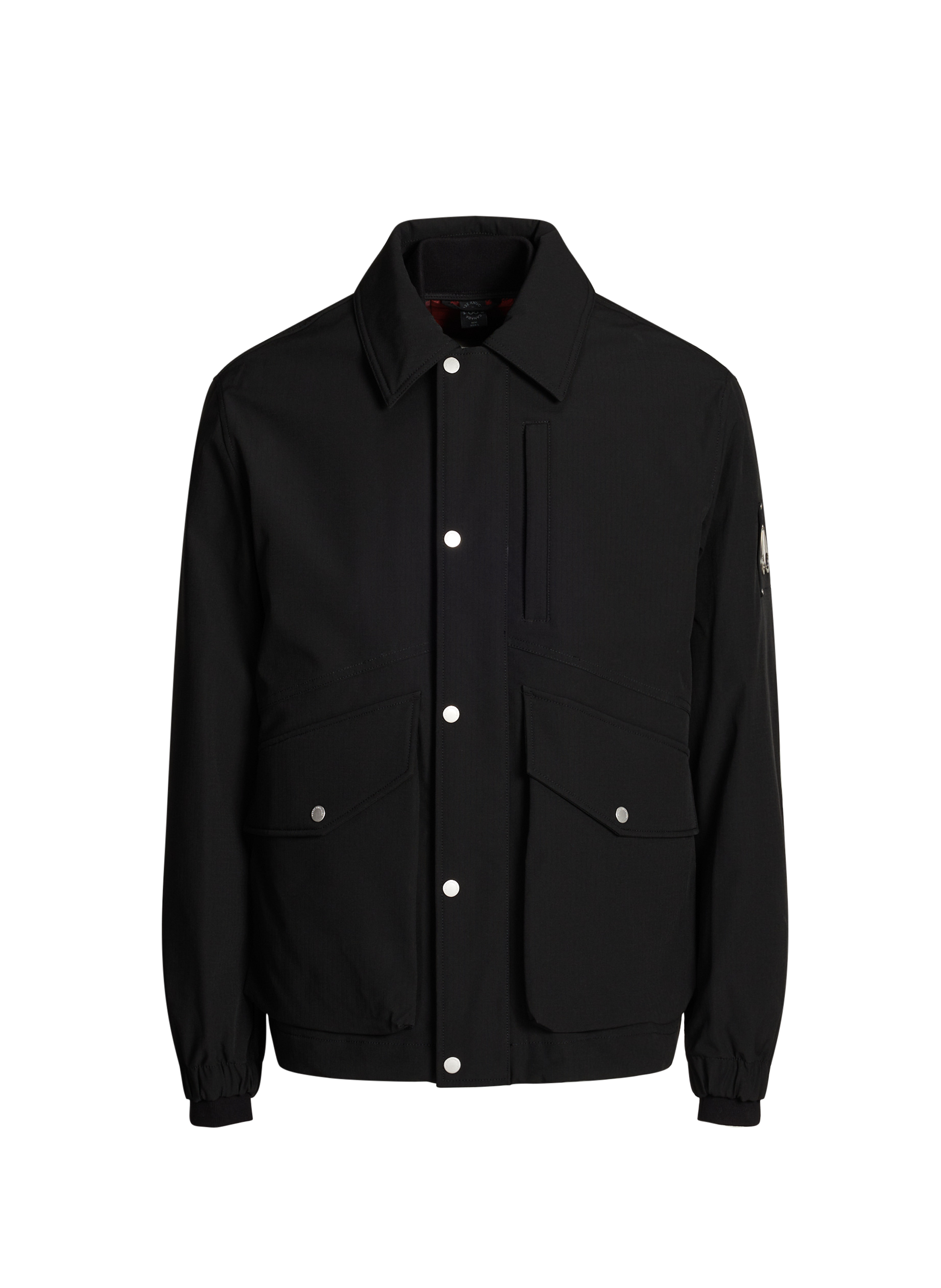 MOOSE KNUCKLES Parka droite col classique à doublure amovible Noir