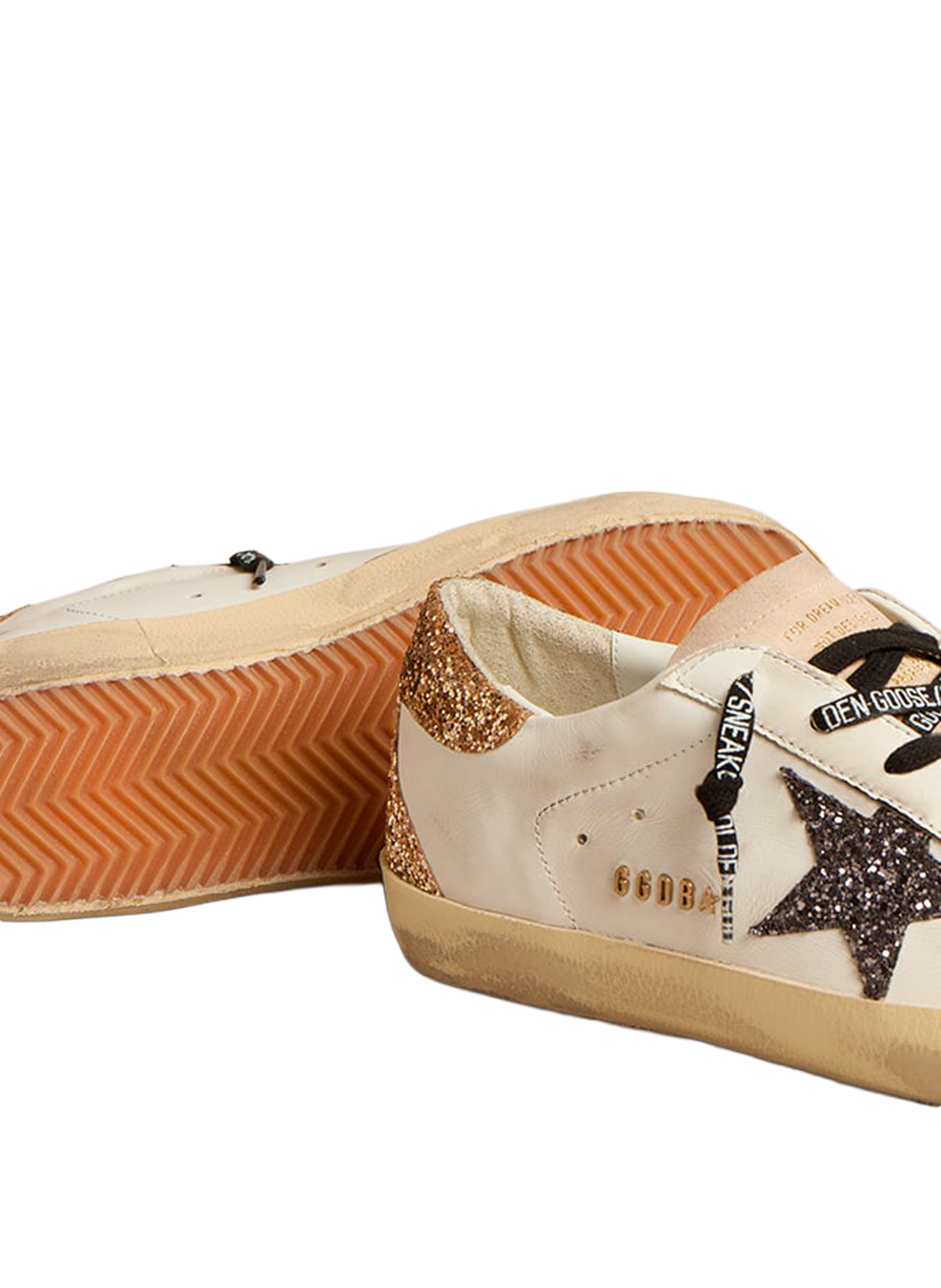 Super Star low-top sneakers in mixed leather GOLDEN GOOSE Multicolour