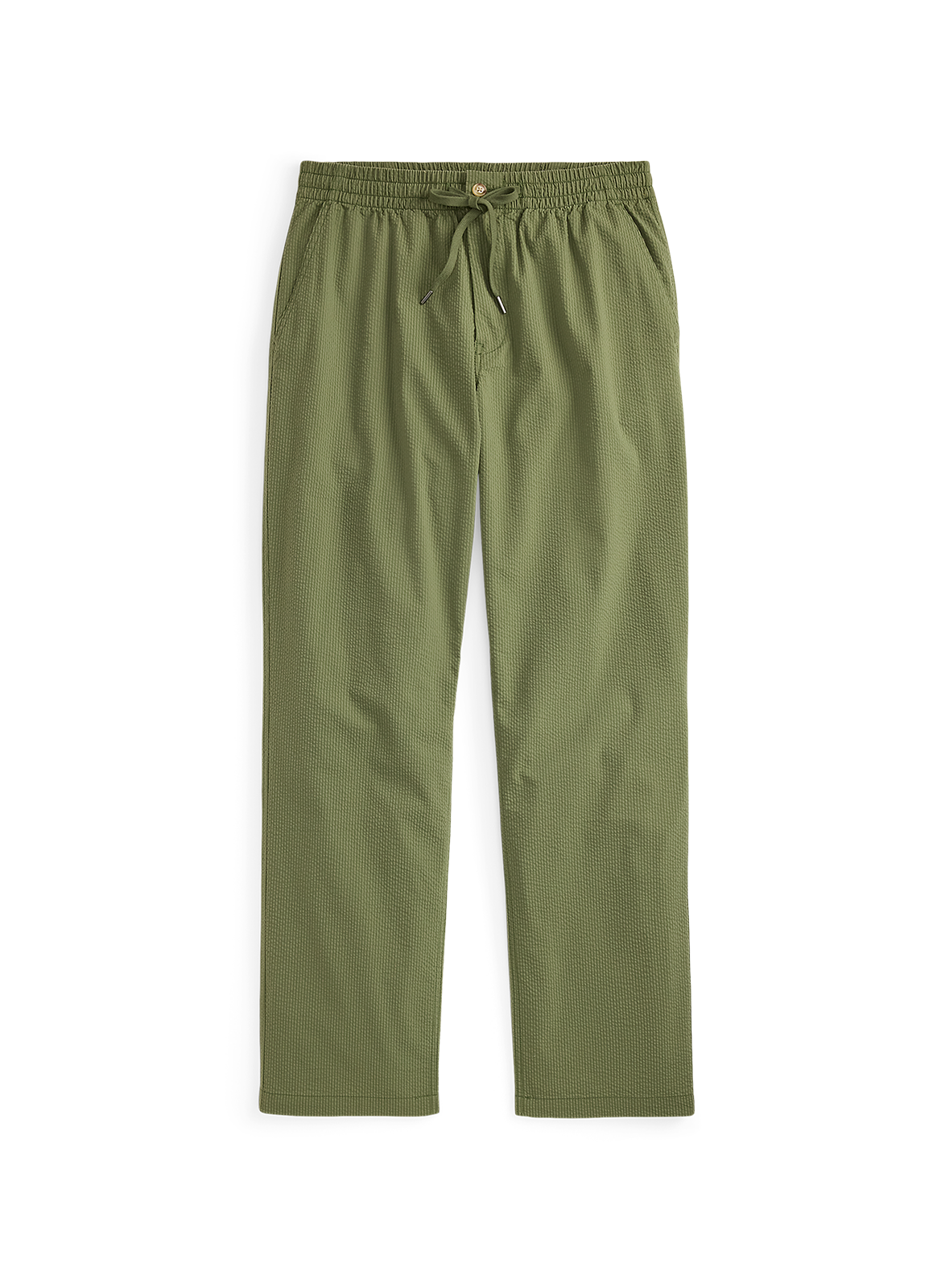 Pantalon droit en coton mélangé POLO RALPH LAUREN Vert