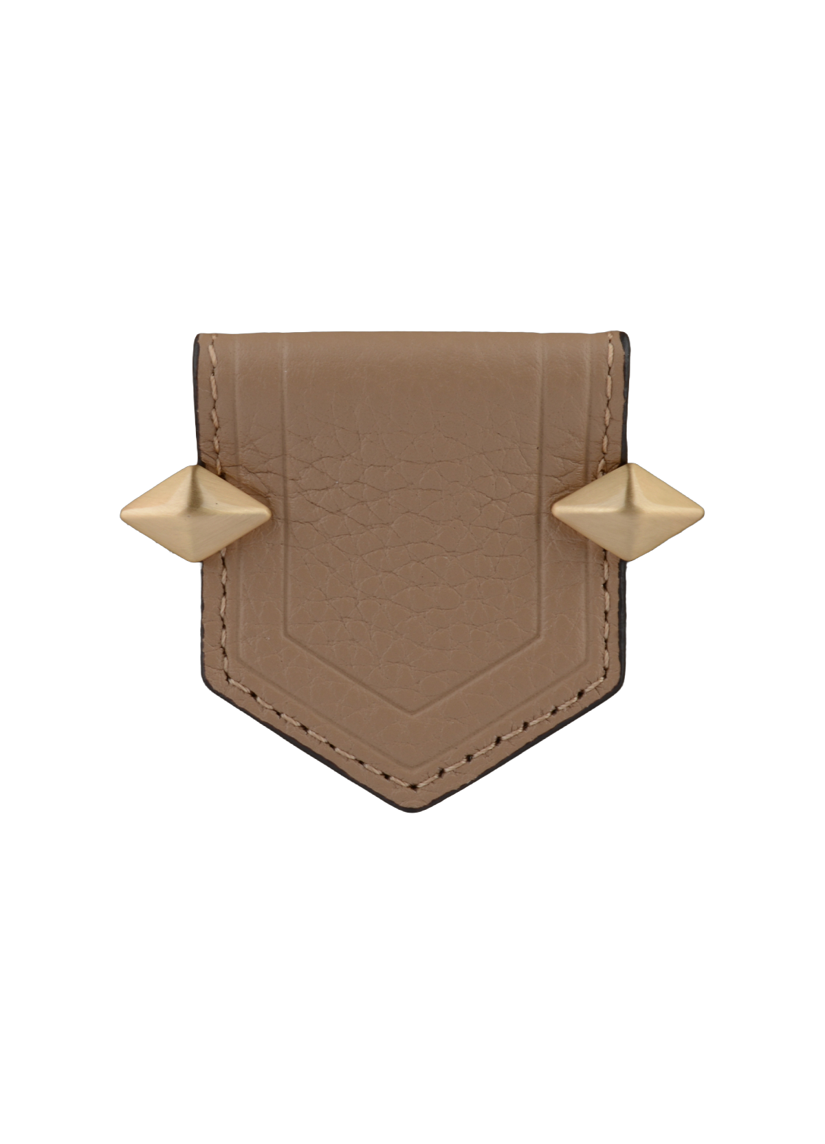 Sèvres | pochette en cuir de vachette POURCHET Marron