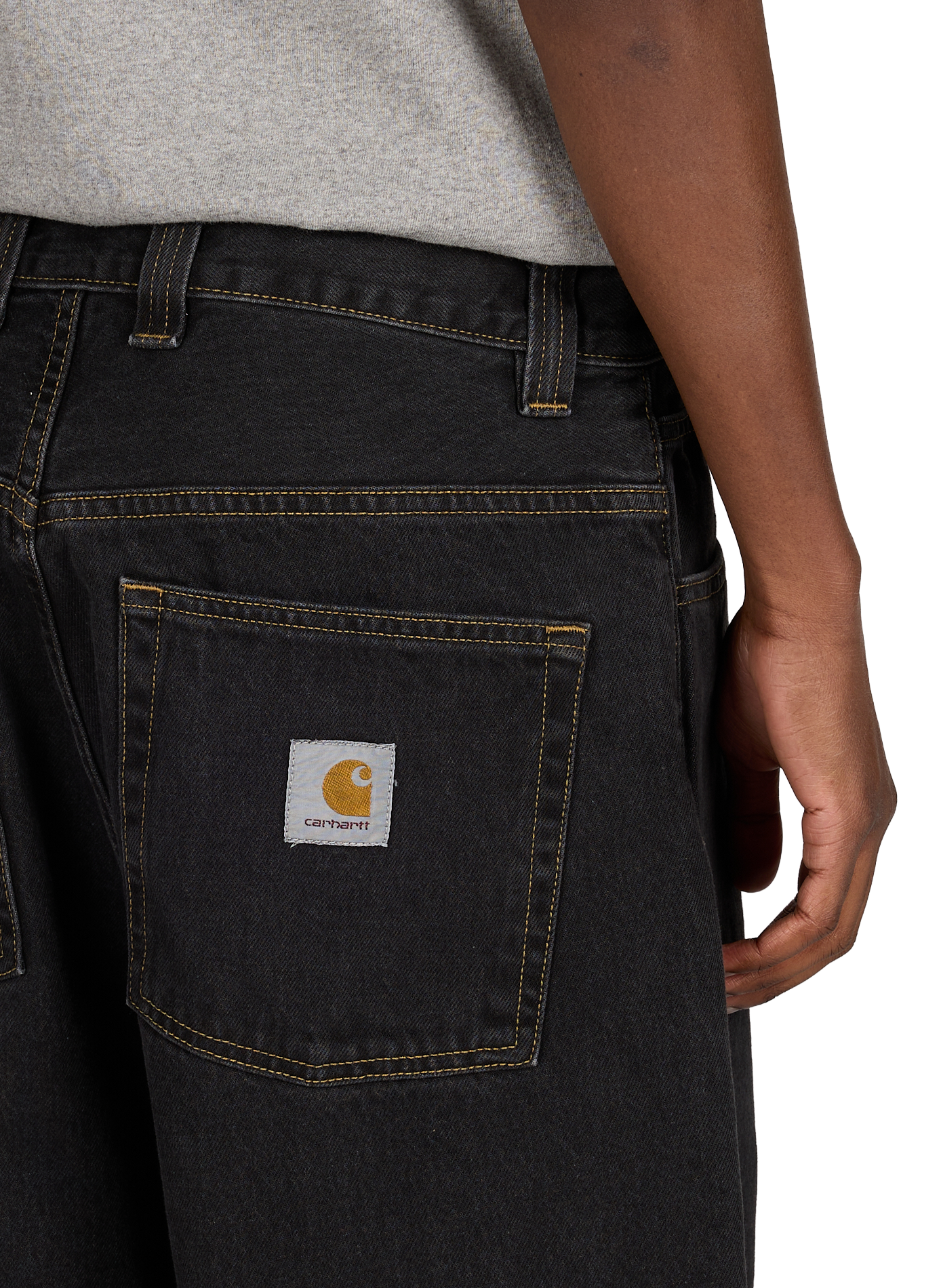 Jean large Brandon en coton  CARHARTT WIP Noir