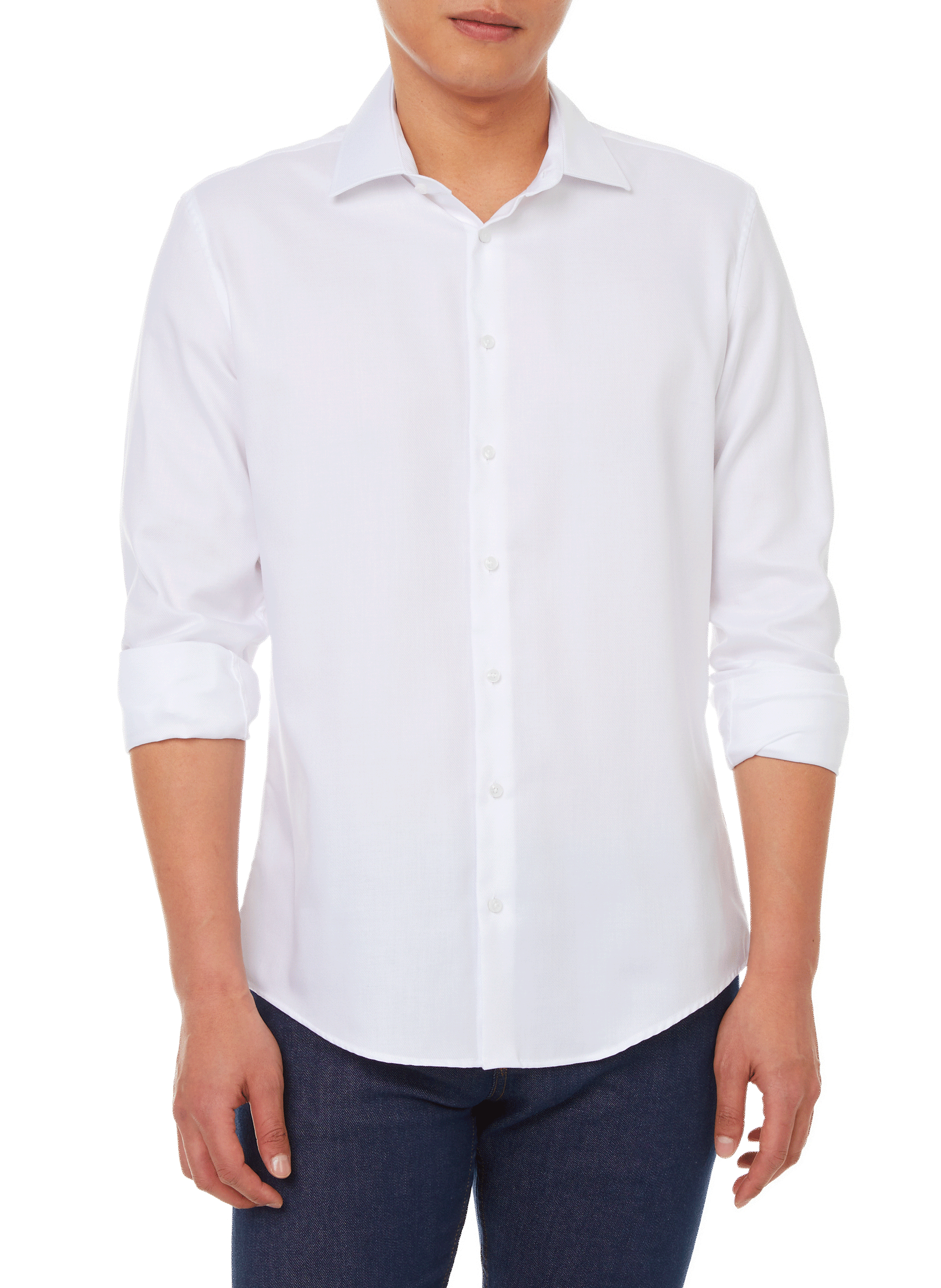 Kent-collar shirt SEIDENSTICKER White
