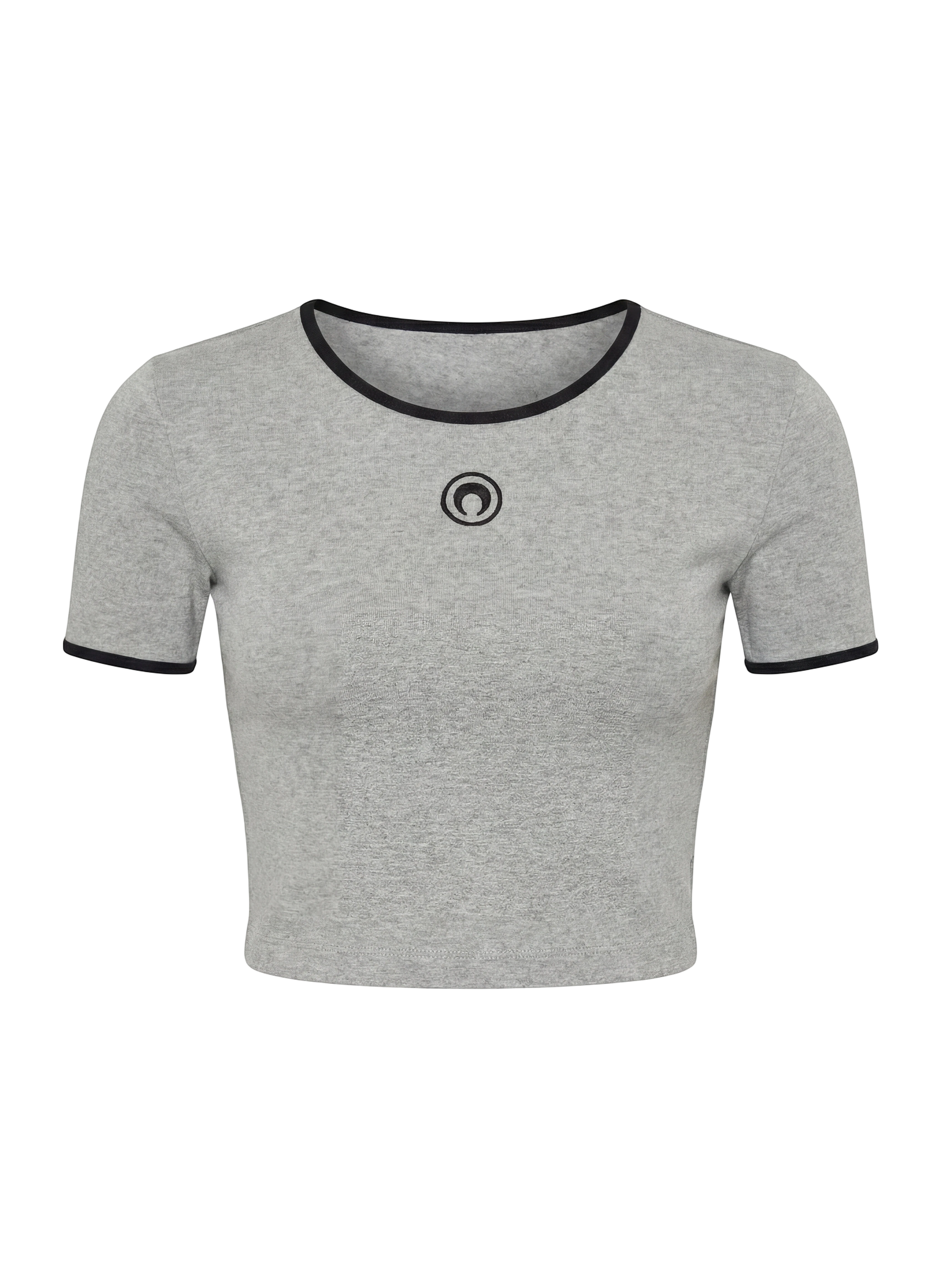 Haut court en jersey avec logo moon MARINE SERRE Gris