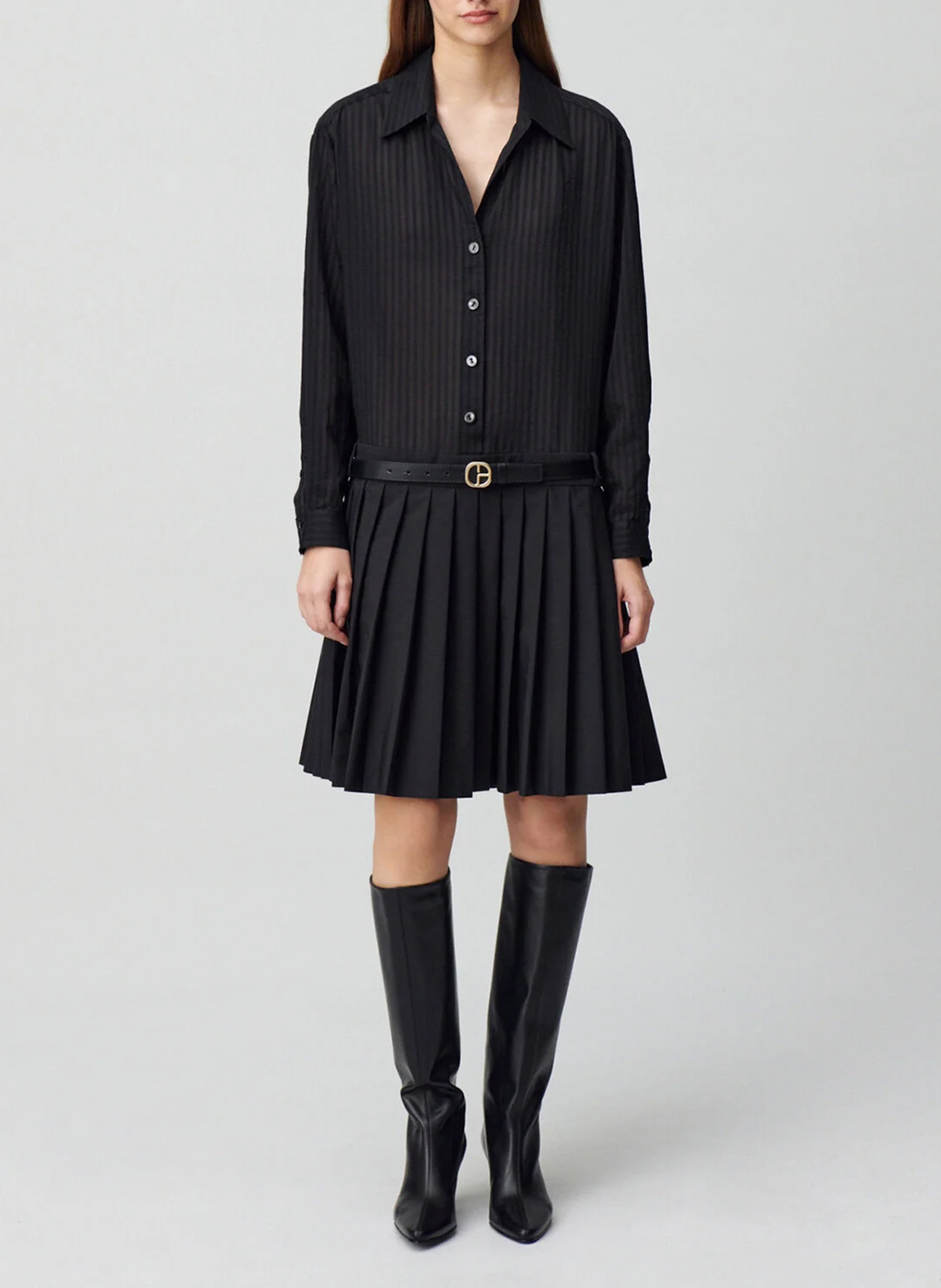 Robe courte col classique CLAUDIE PIERLOT Noir