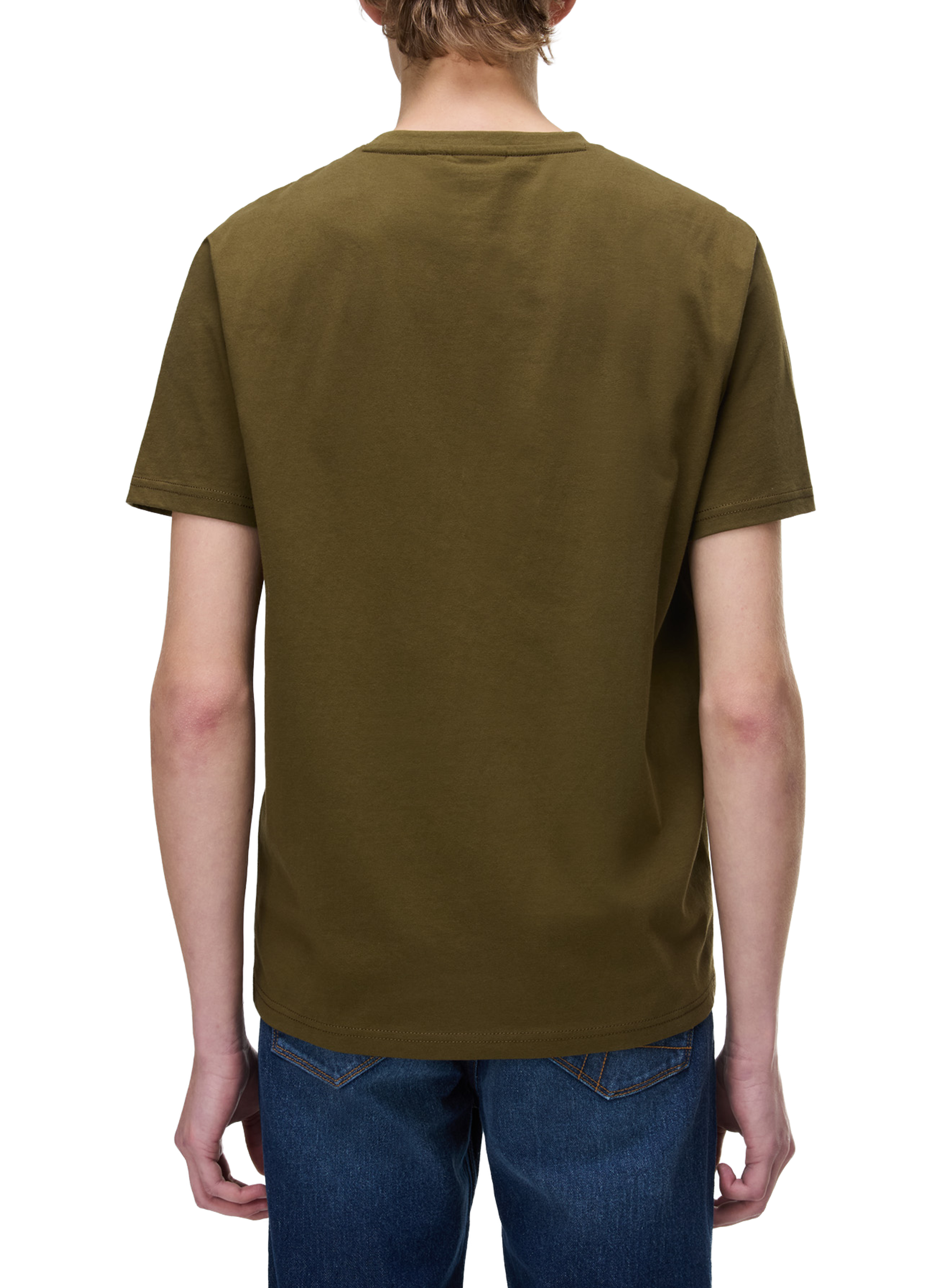 Cotton round-neck T-shirt NAPAPIJRI Khaki