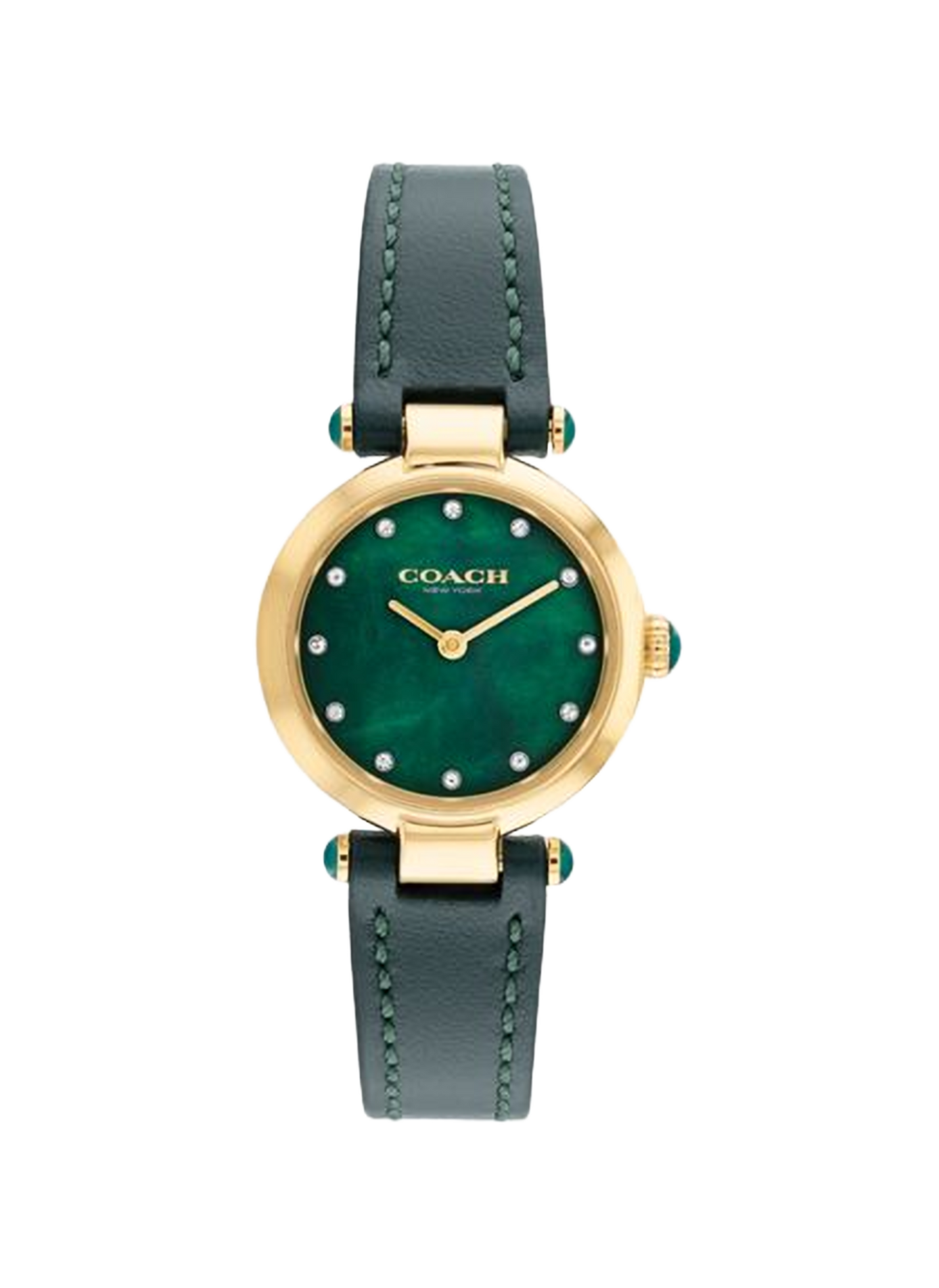 Montre quartz Cary en cuir COACH MONTRES Vert