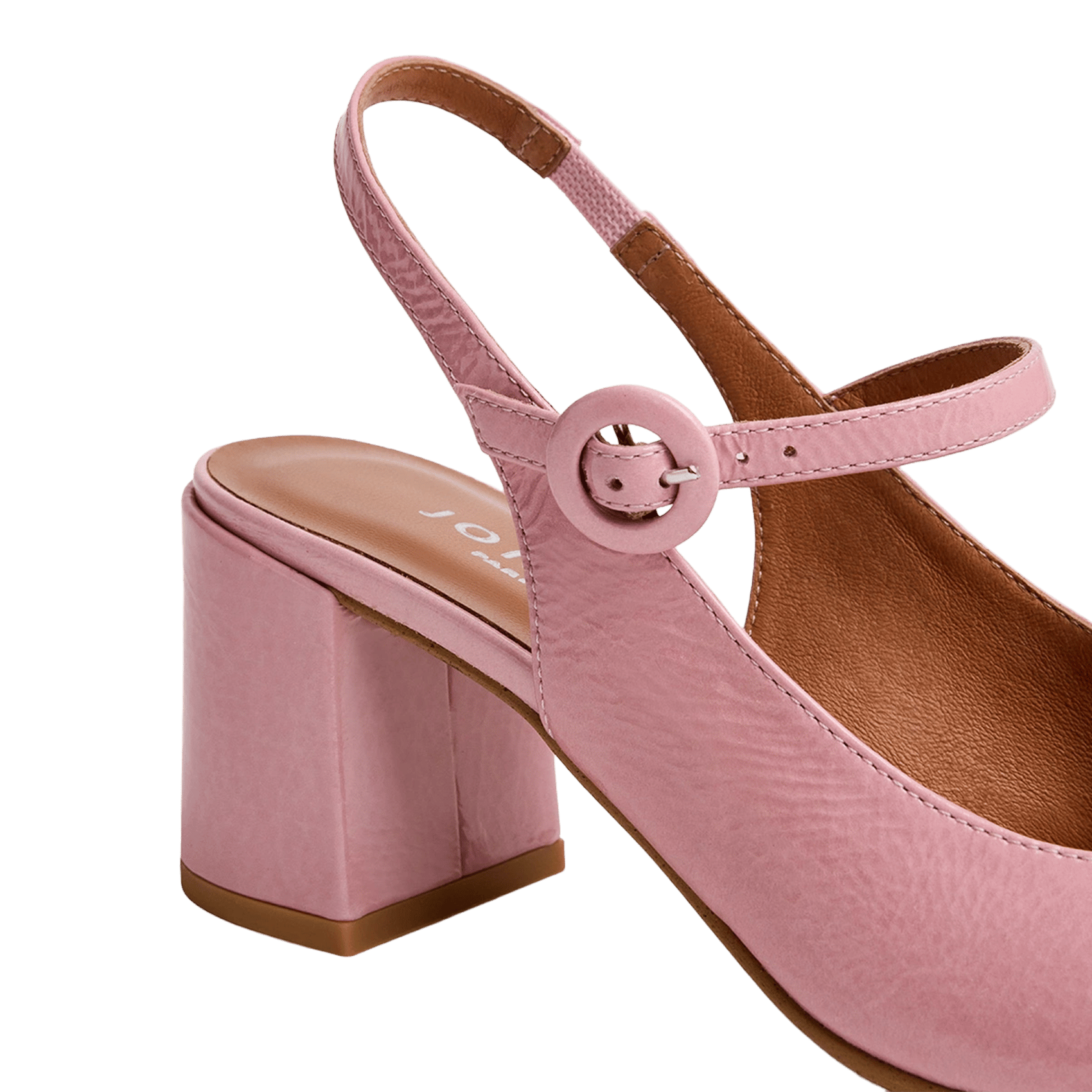 Babies en cuir dollar JONAK Rose