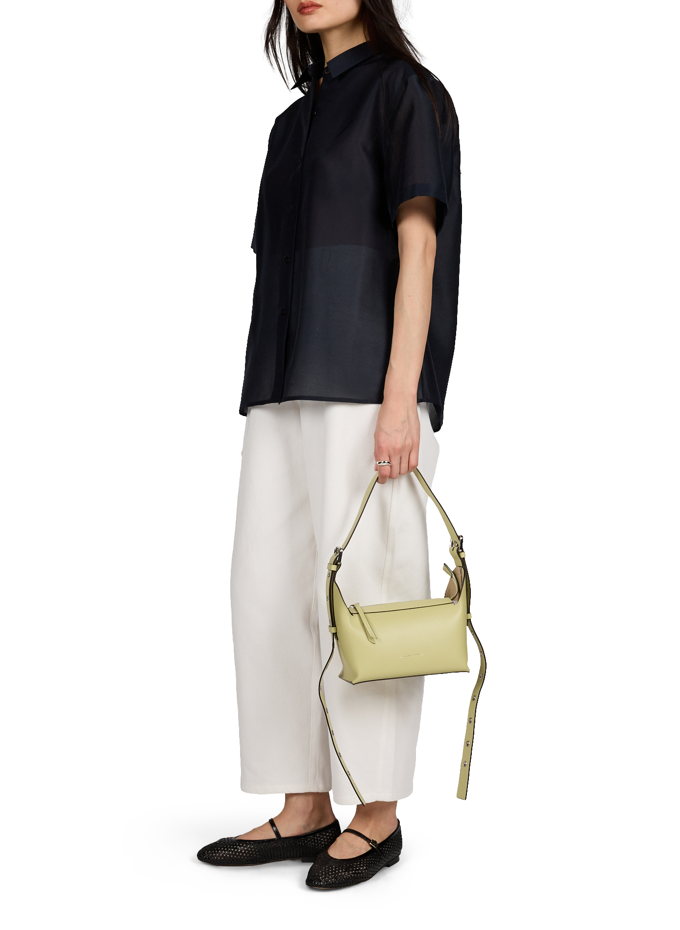 Sac à main Charlie en cuir de vache ZARINA ROUGE Vert