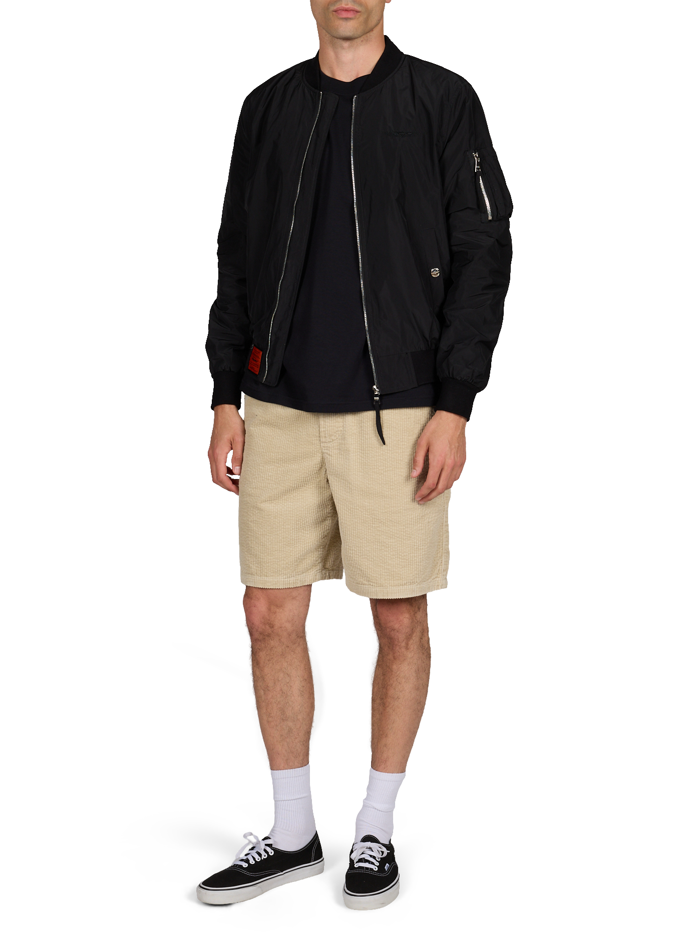 Short en velours côtelé de coton MINIMUM Beige