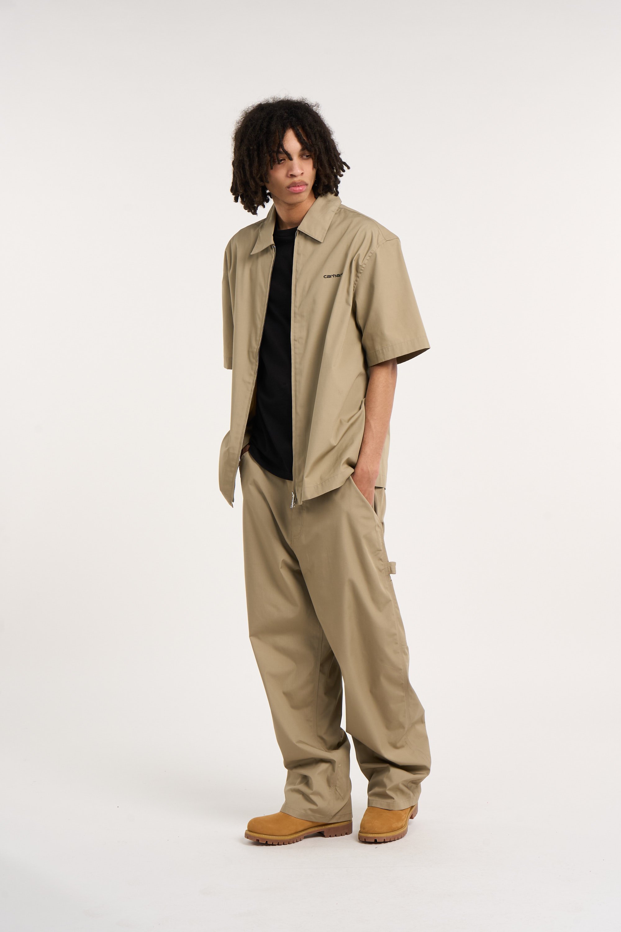 Pantalon postal single knee pant CARHARTT WIP Beige