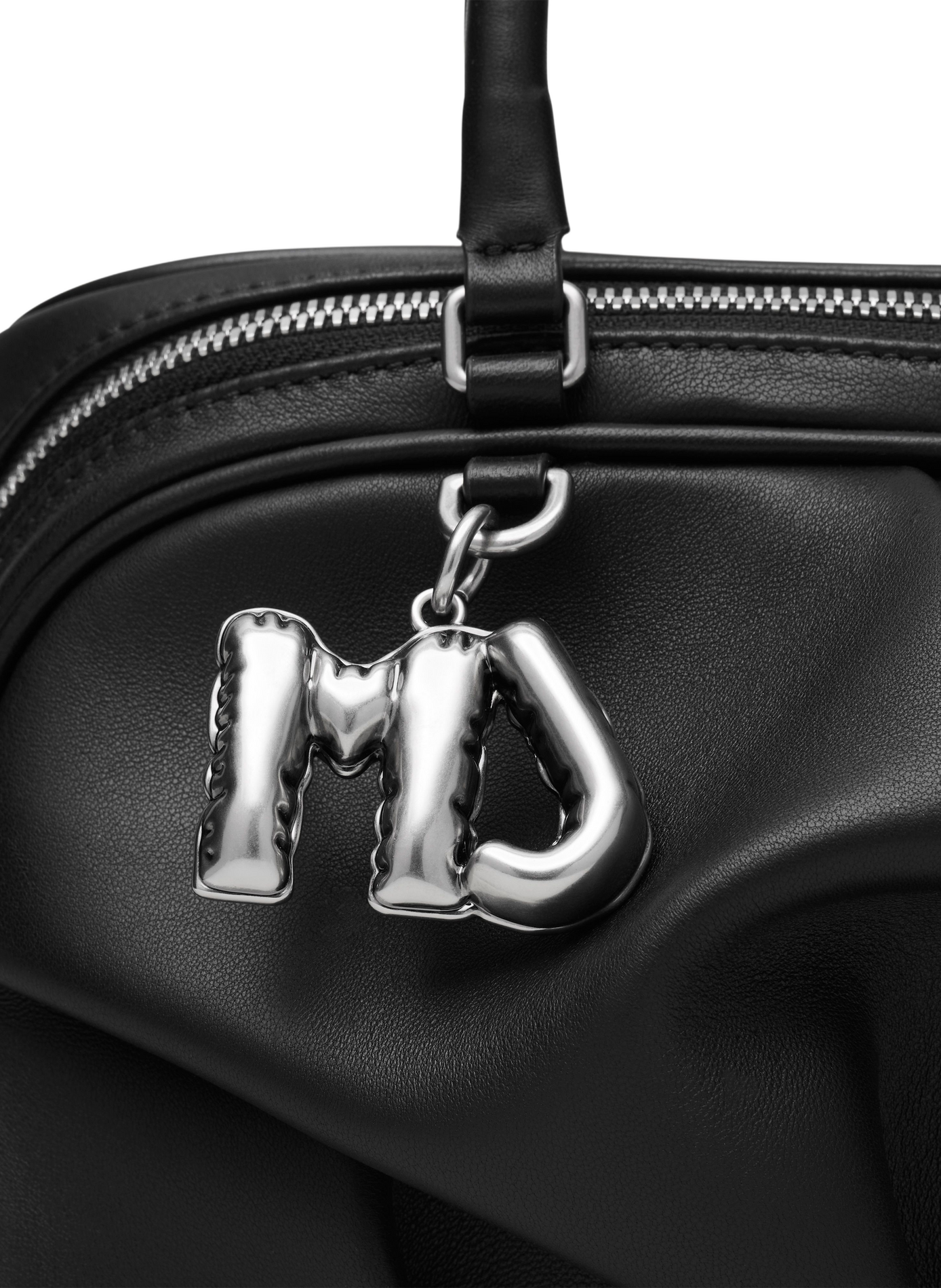 Sac The Small Wave en cuir d'agneau MARC JACOBS Schwarz