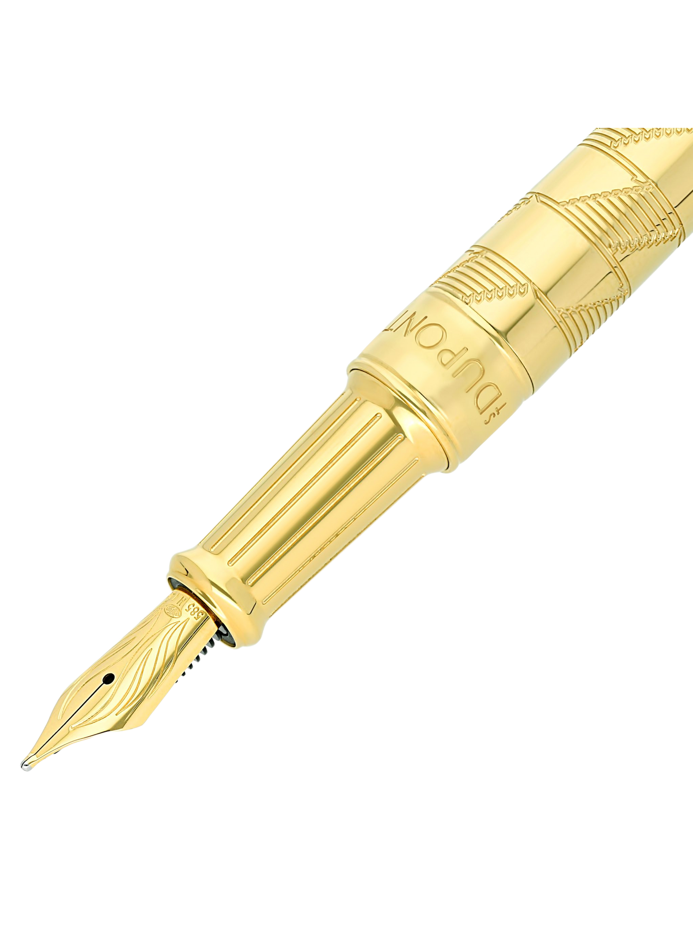 Stylo Plume Medium Monogram 1872 Line D S.T. DUPONT Doré