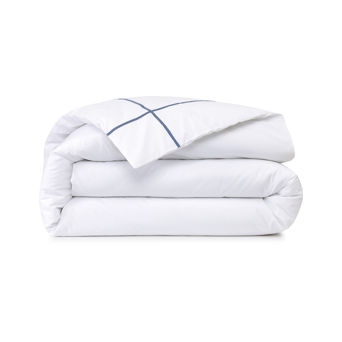 Housse de couette en percale de coton, athéna  Outremer