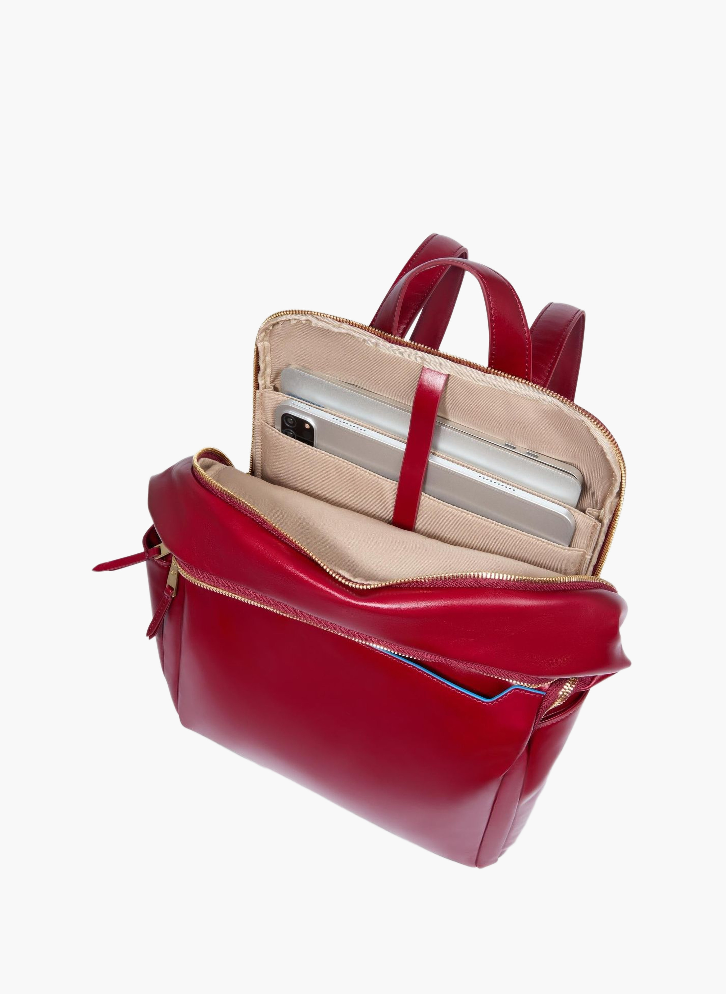 Dames rugzak voor 14" laptop PIQUADRO Rood